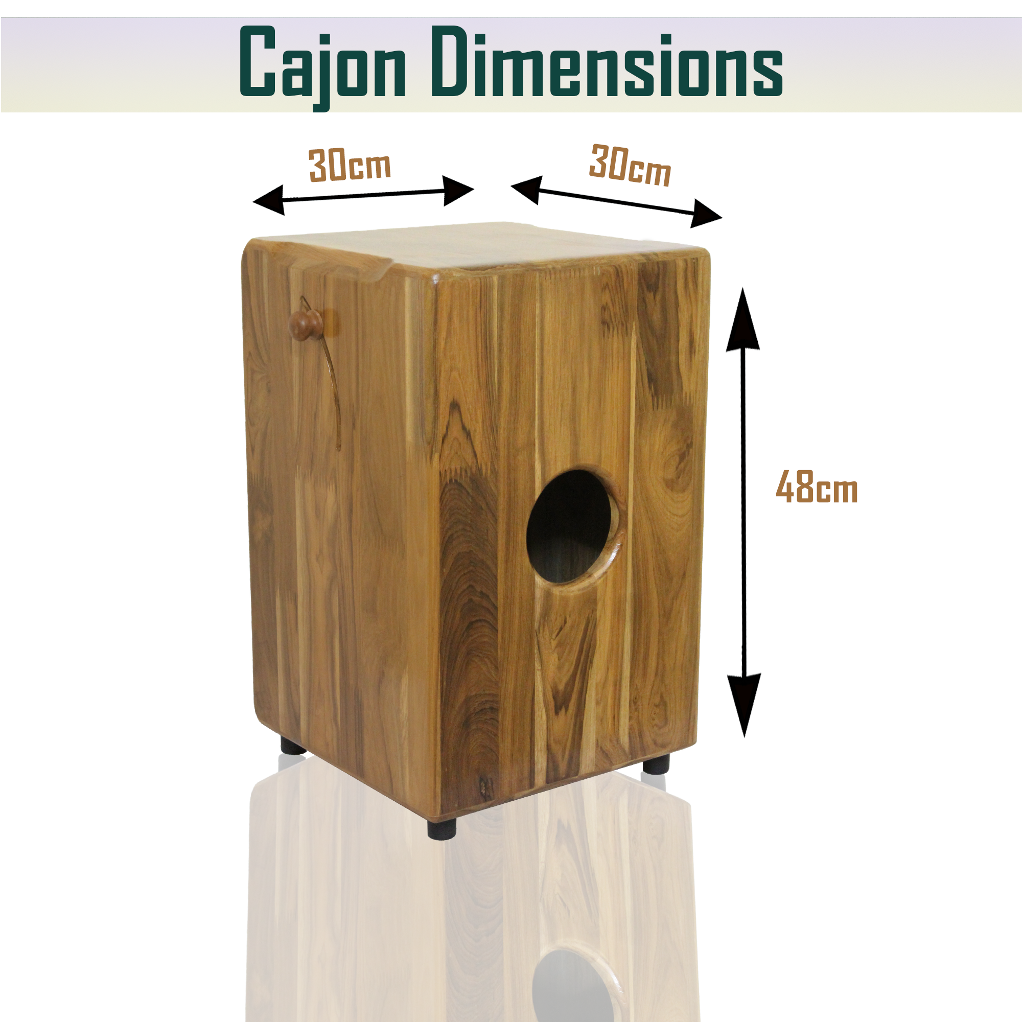 Hype String Cajon Solid Wood Adjustable Snare CT700AS Online price in India