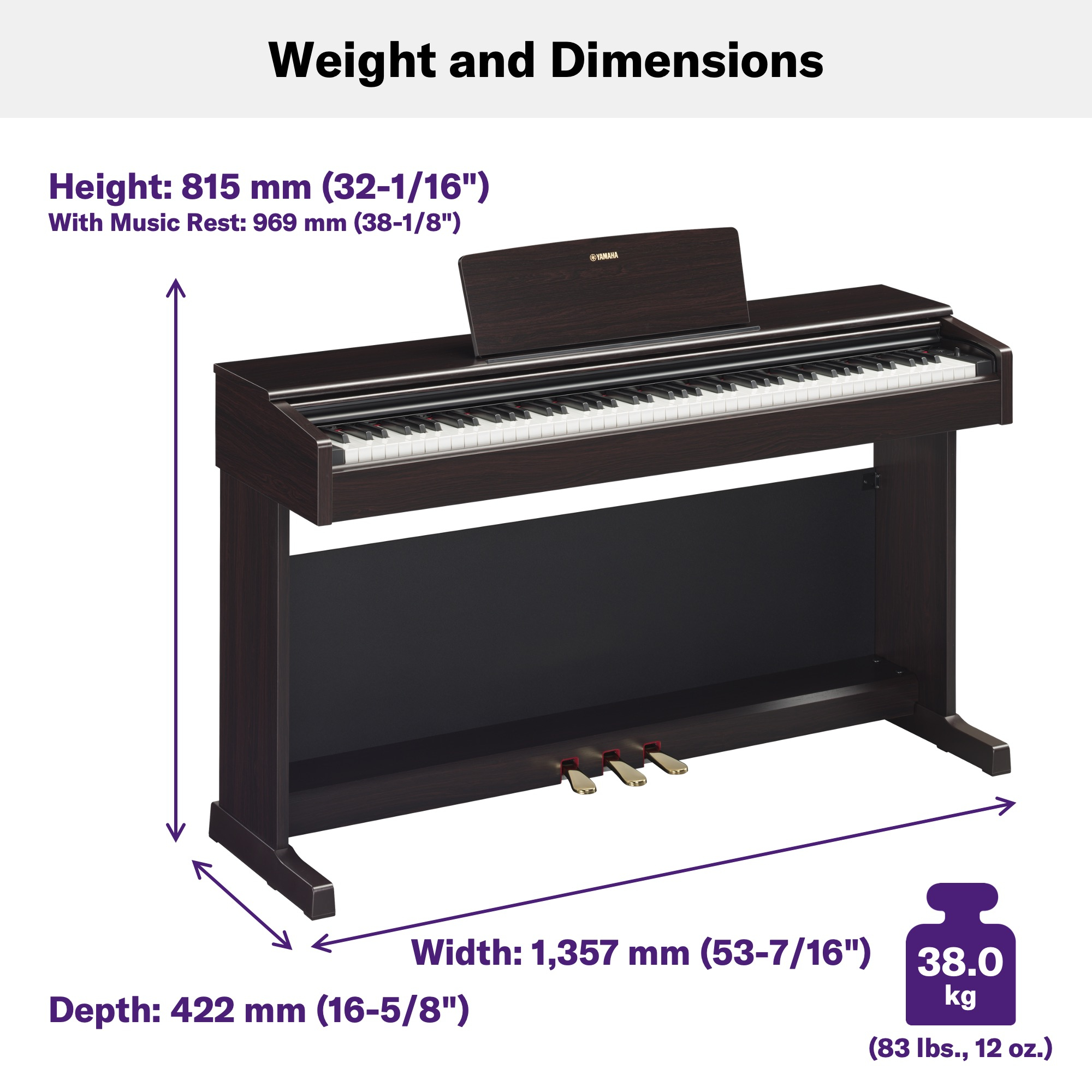 Yamaha YDP-145 Arius Digital Piano online in India at johnsmusicin at the lowest price Online price in India