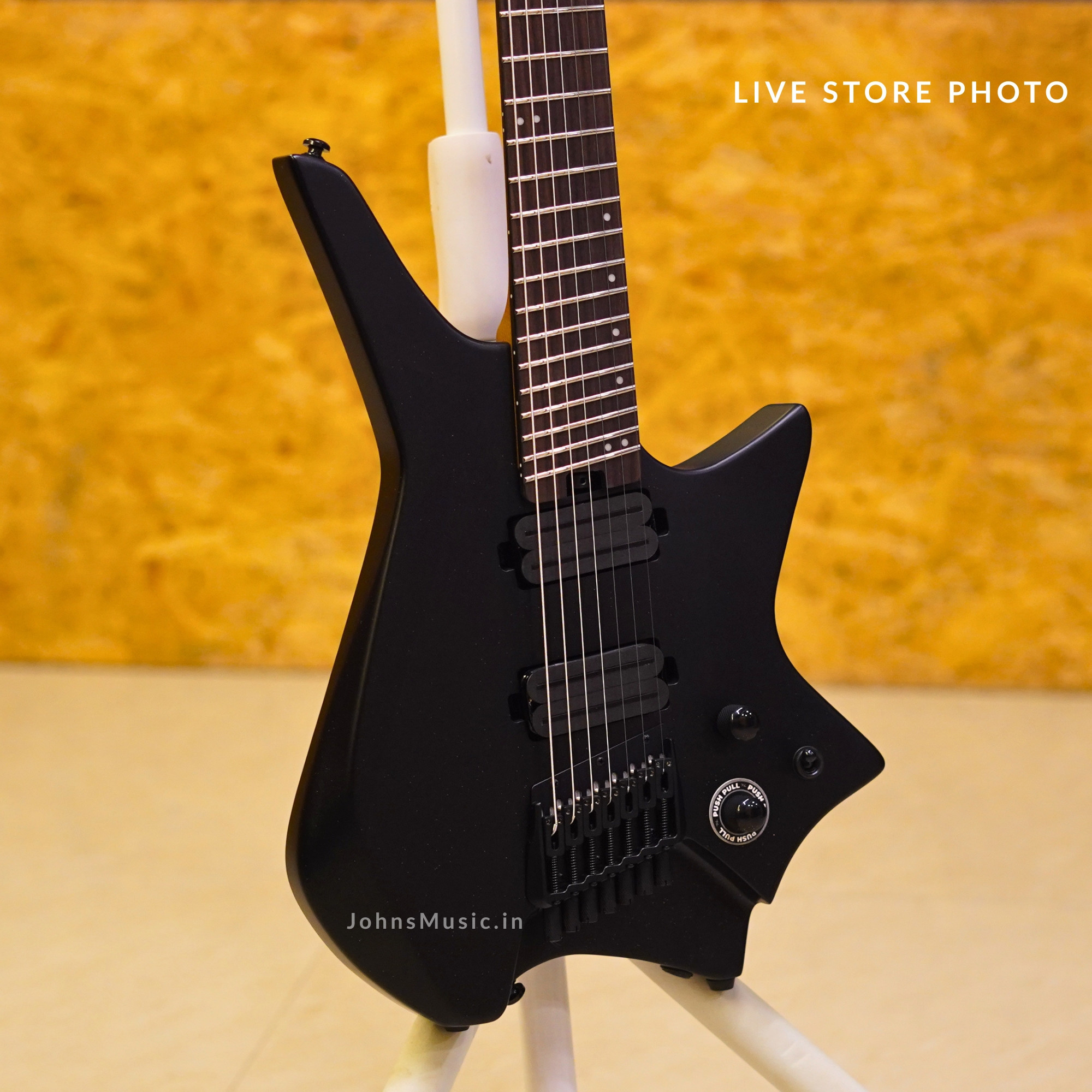 Hex Z507 Galaxy Black Z series 7 string Electric Guitar online in India at johnsmusicin at the lowest price Online price in India