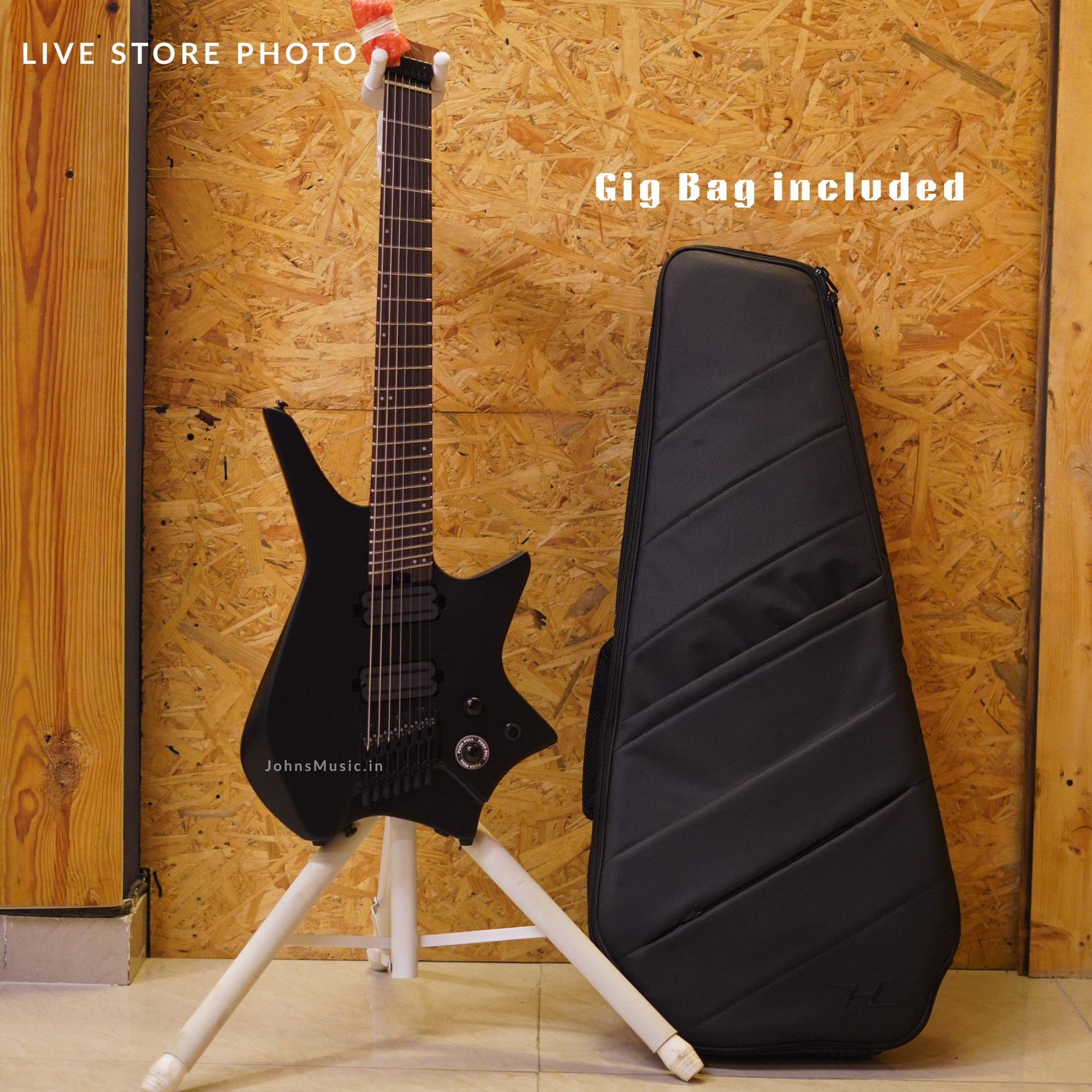 Hex Z507 Galaxy Black Z series 7 string Electric Guitar online in India at johnsmusicin at the lowest price Online price in India