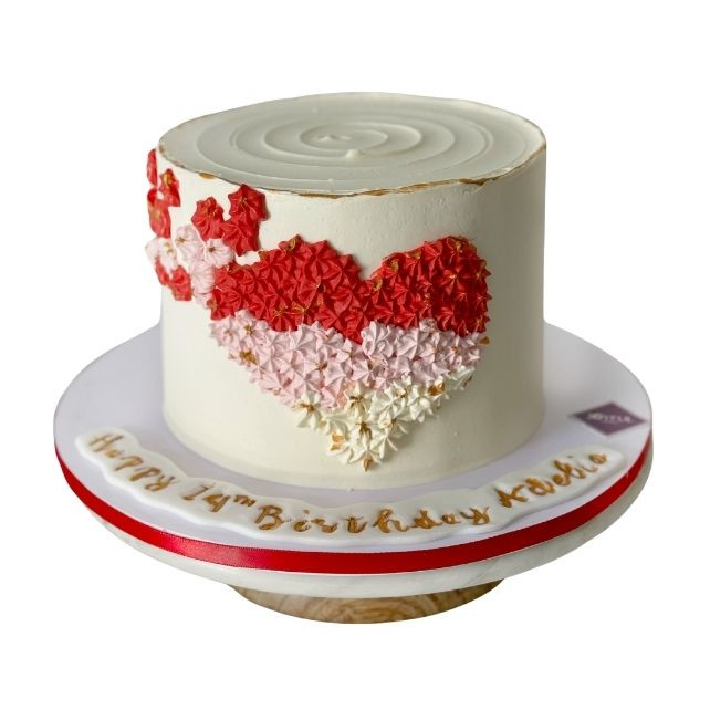 Heart design cake