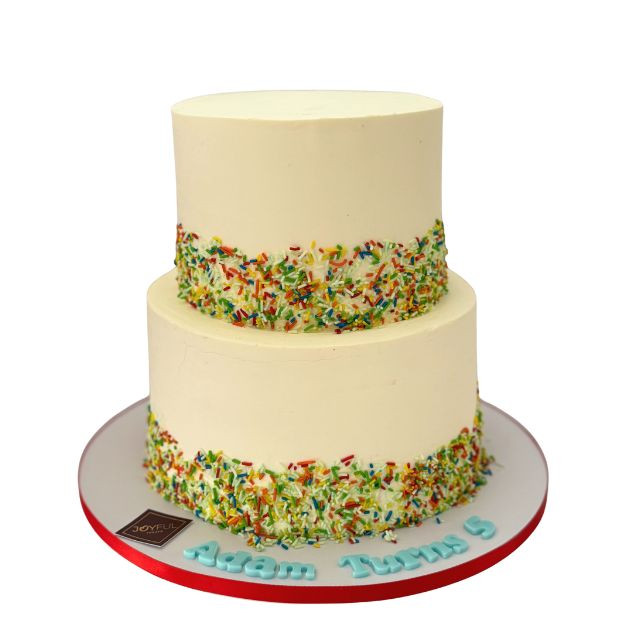 2 tier Classic Vanilla Cake