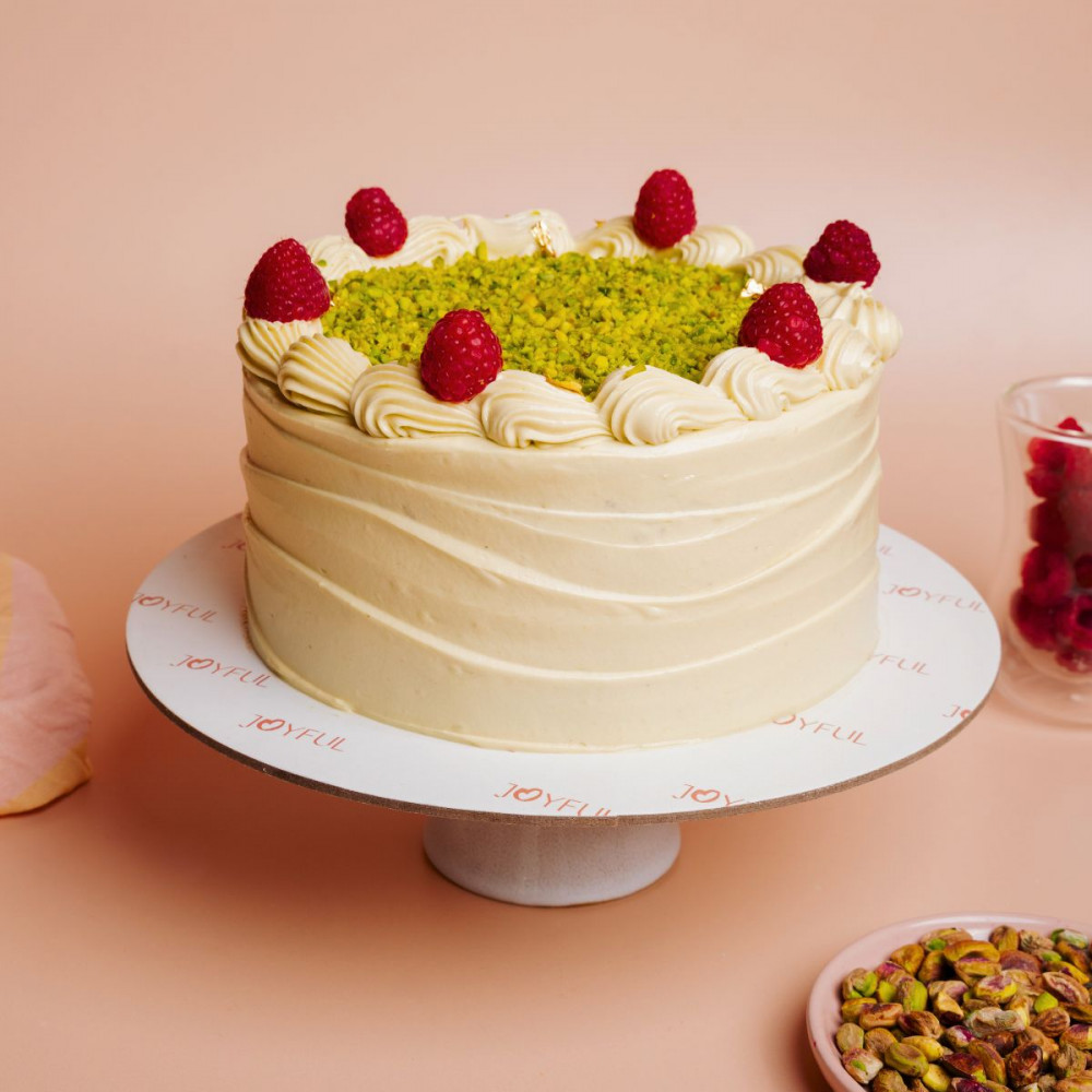 Image of Pistachio Raspberry Cake