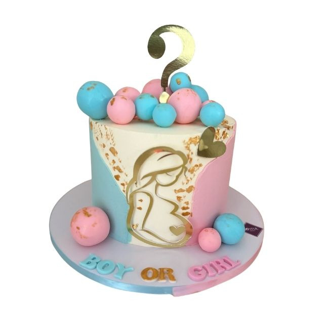 Gender Reveal Cake