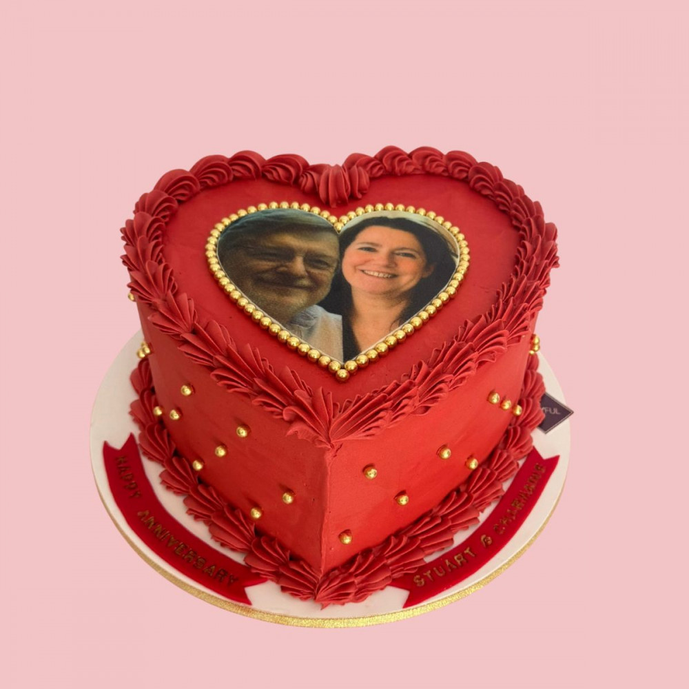 Image of Valentine's Special Photo Print Cake