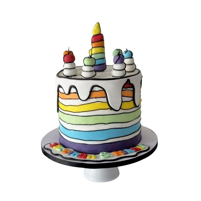 Rainbow Birthday Cake