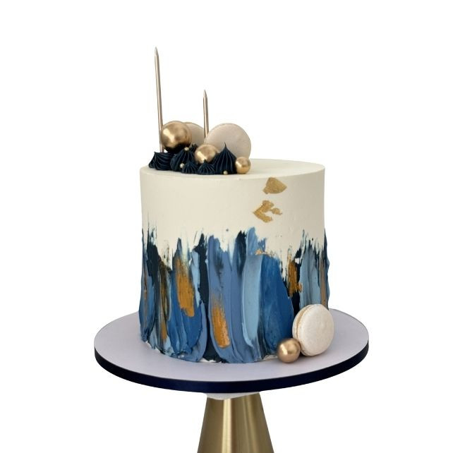 Blue  Gold Cake