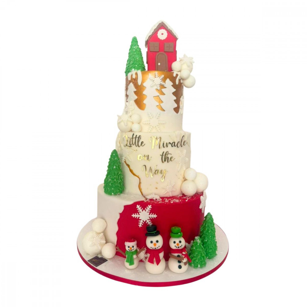 Image of Baby Shower Christmas Cake
