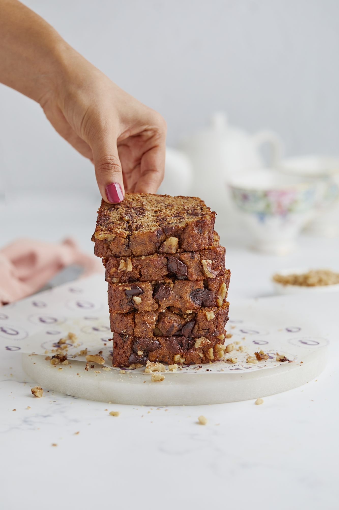 Banana Walnut Tea Cake