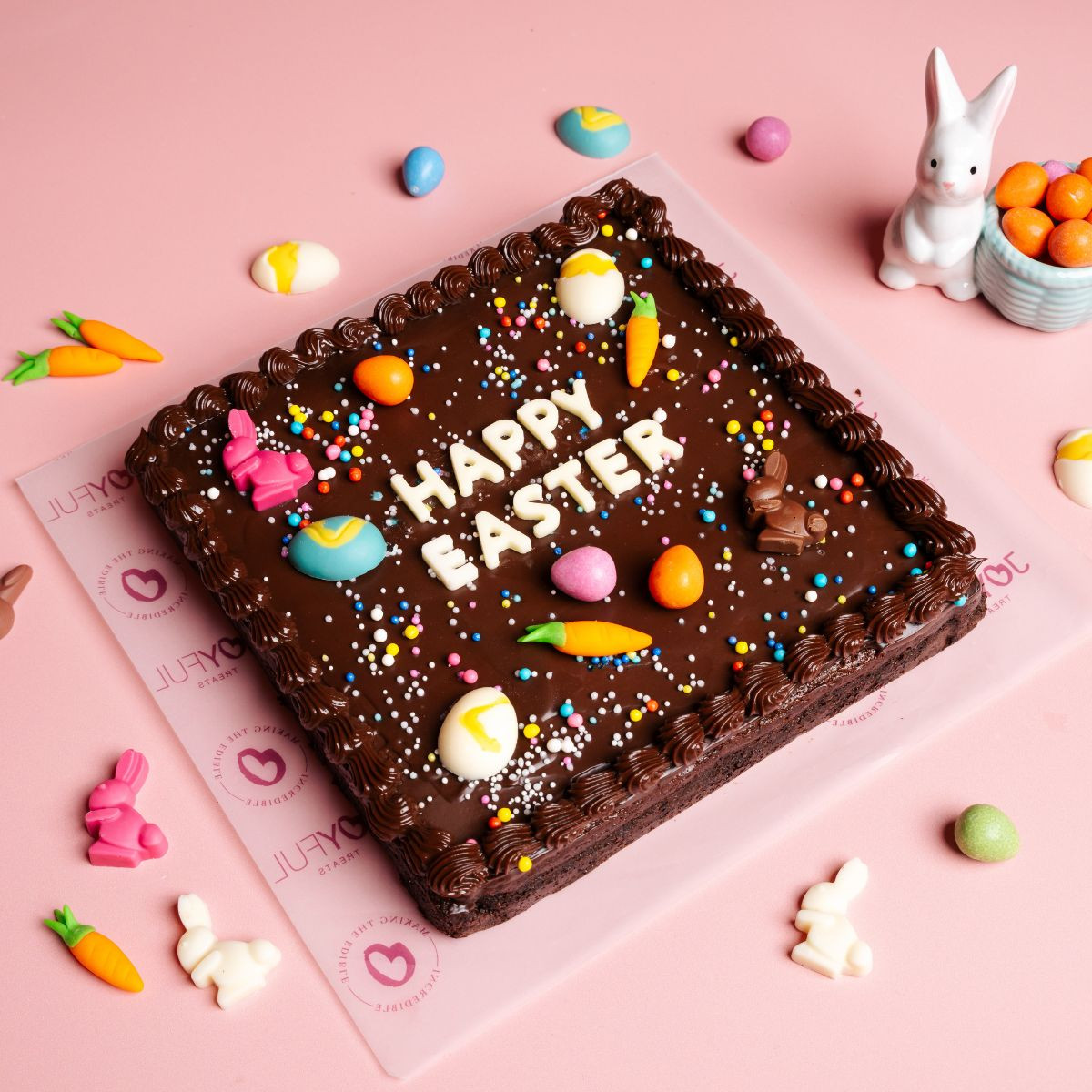 Easter Brownie Fudge Cake