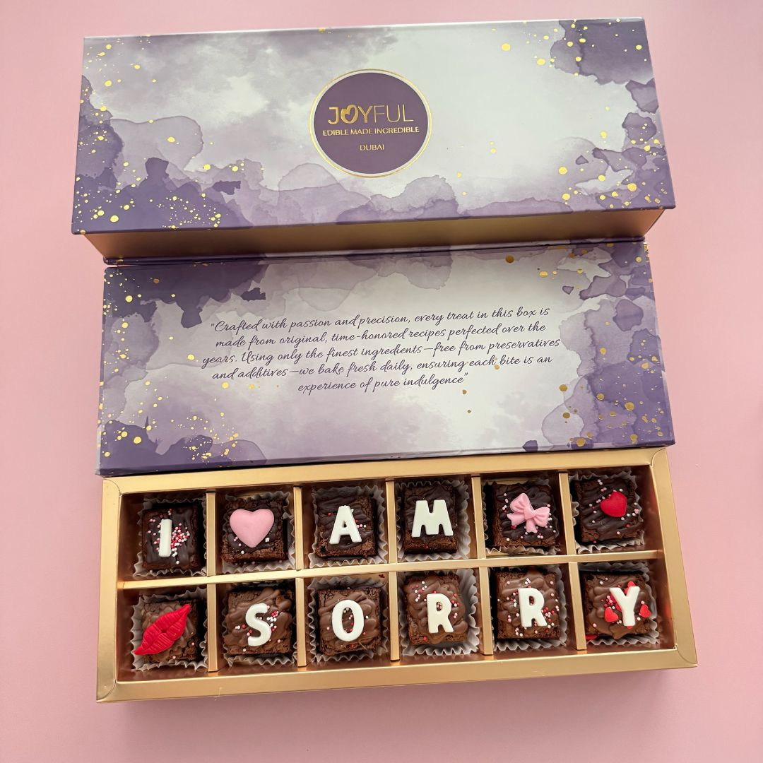 I am Sorry Brownie gift box