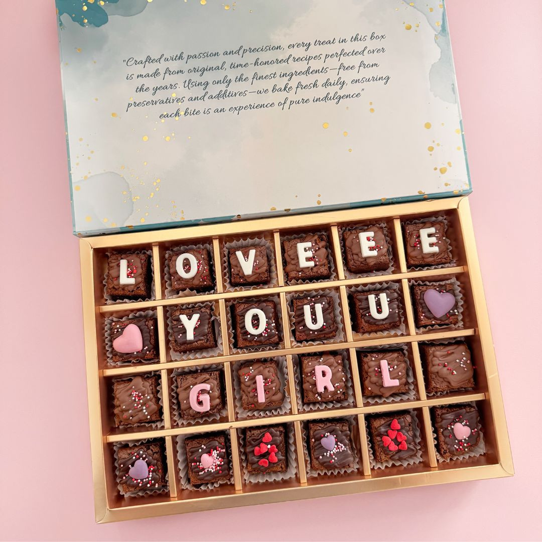 Love you Girl Brownie gift box