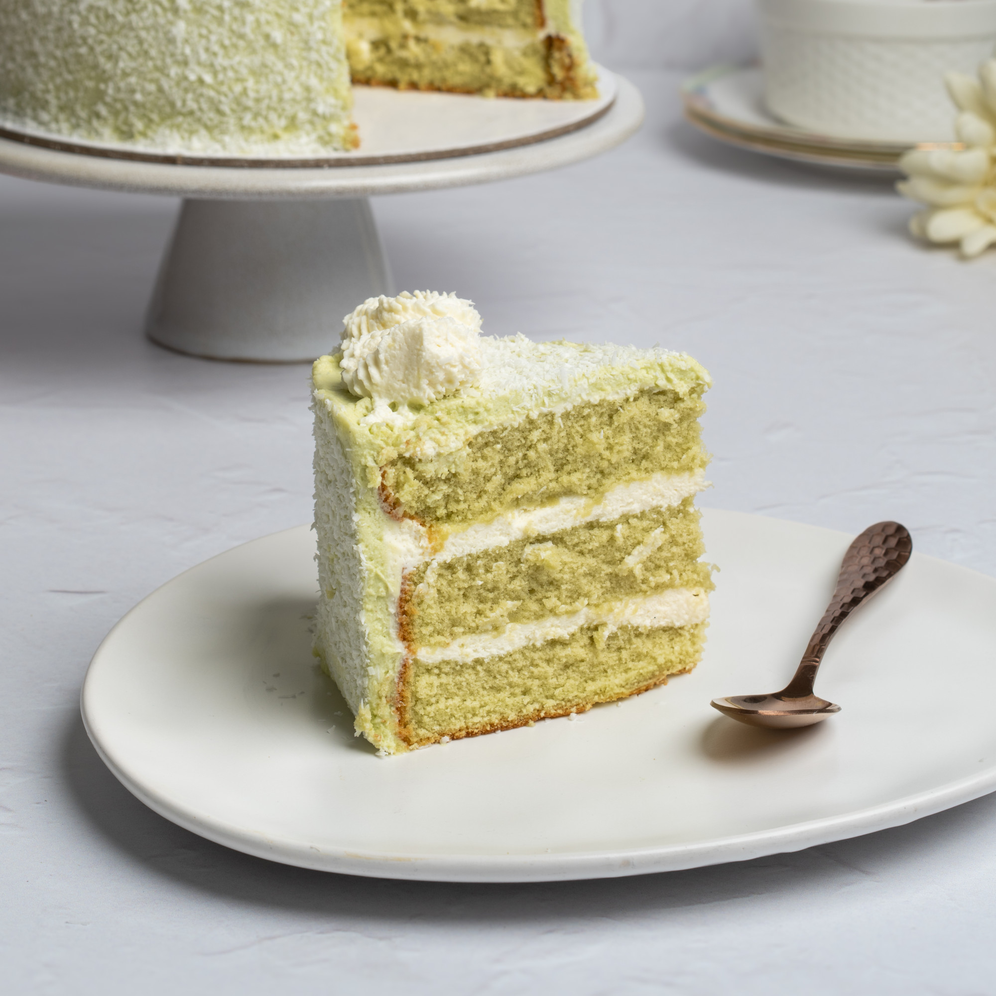 Matcha Coconut Cake