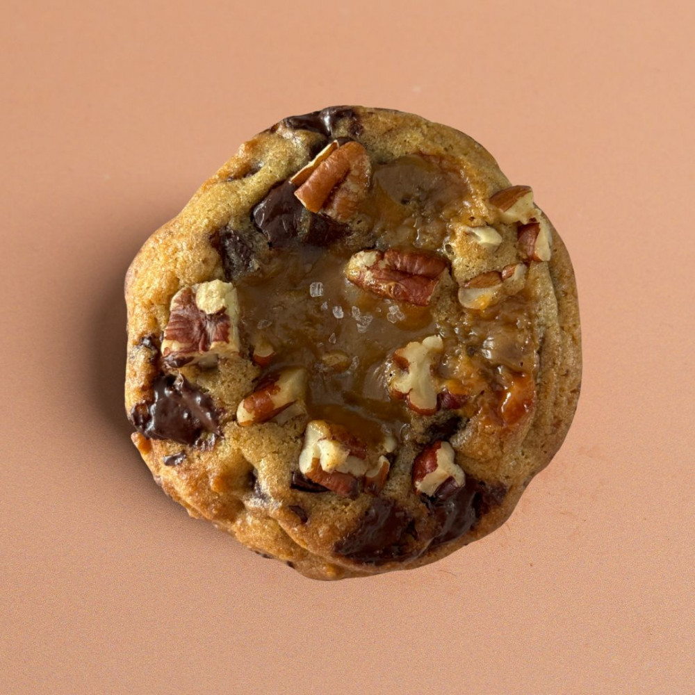Image of Pecan salted caramel cookies