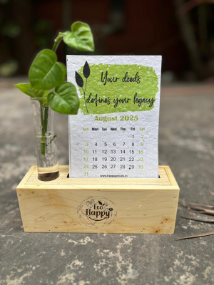 Wooden Calendar Stand