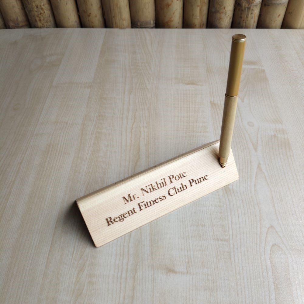 Wooden Pen Holder