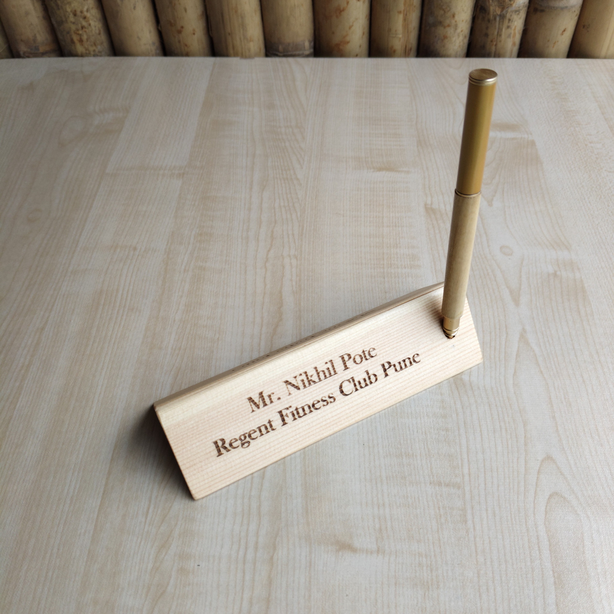 Wooden Pen Holder