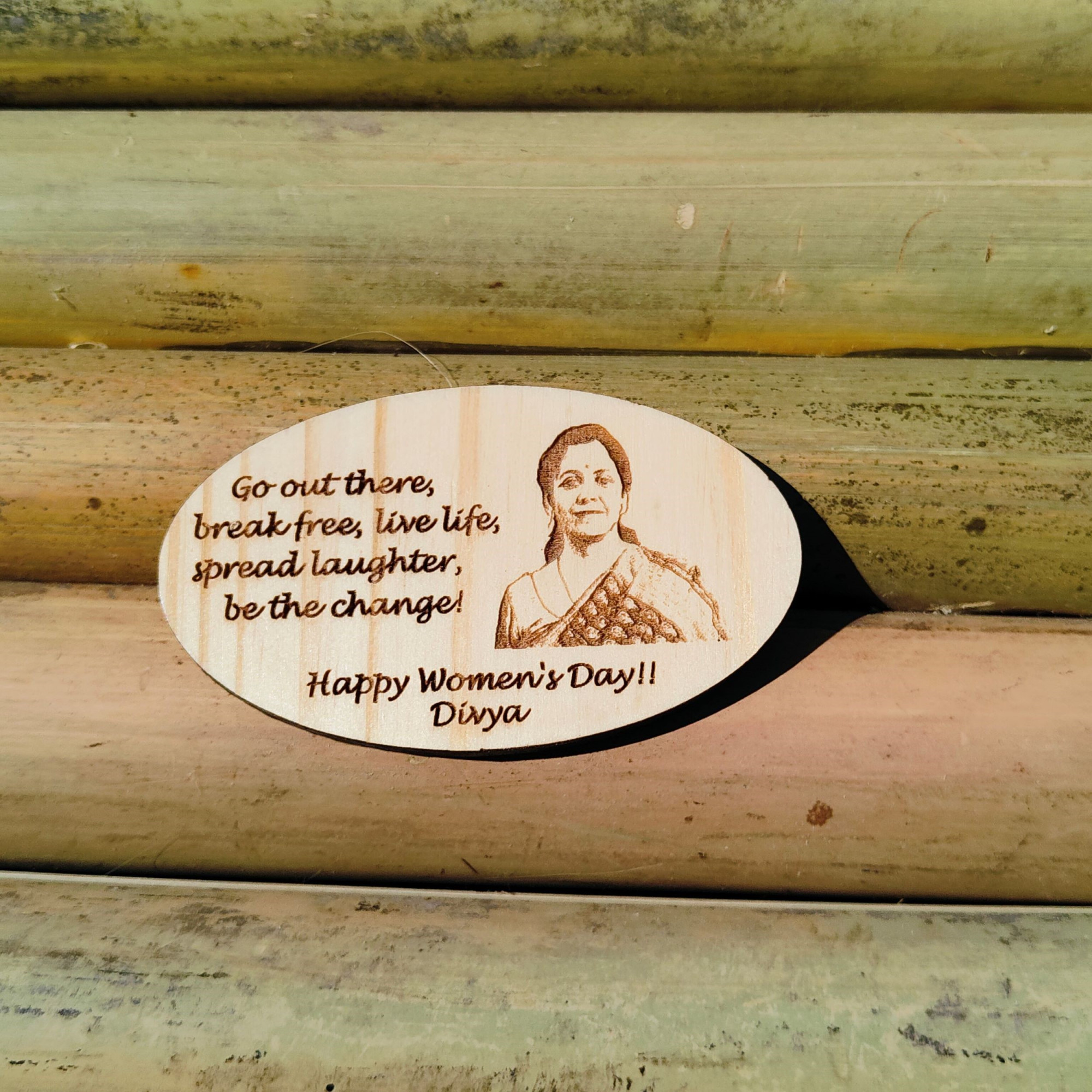 Wooden Fridge Magnet