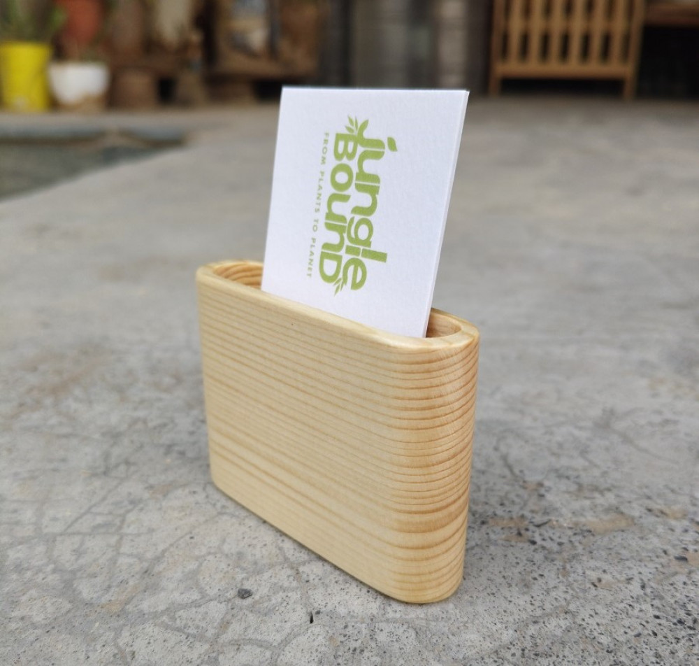 Image of Wooden Card Holder