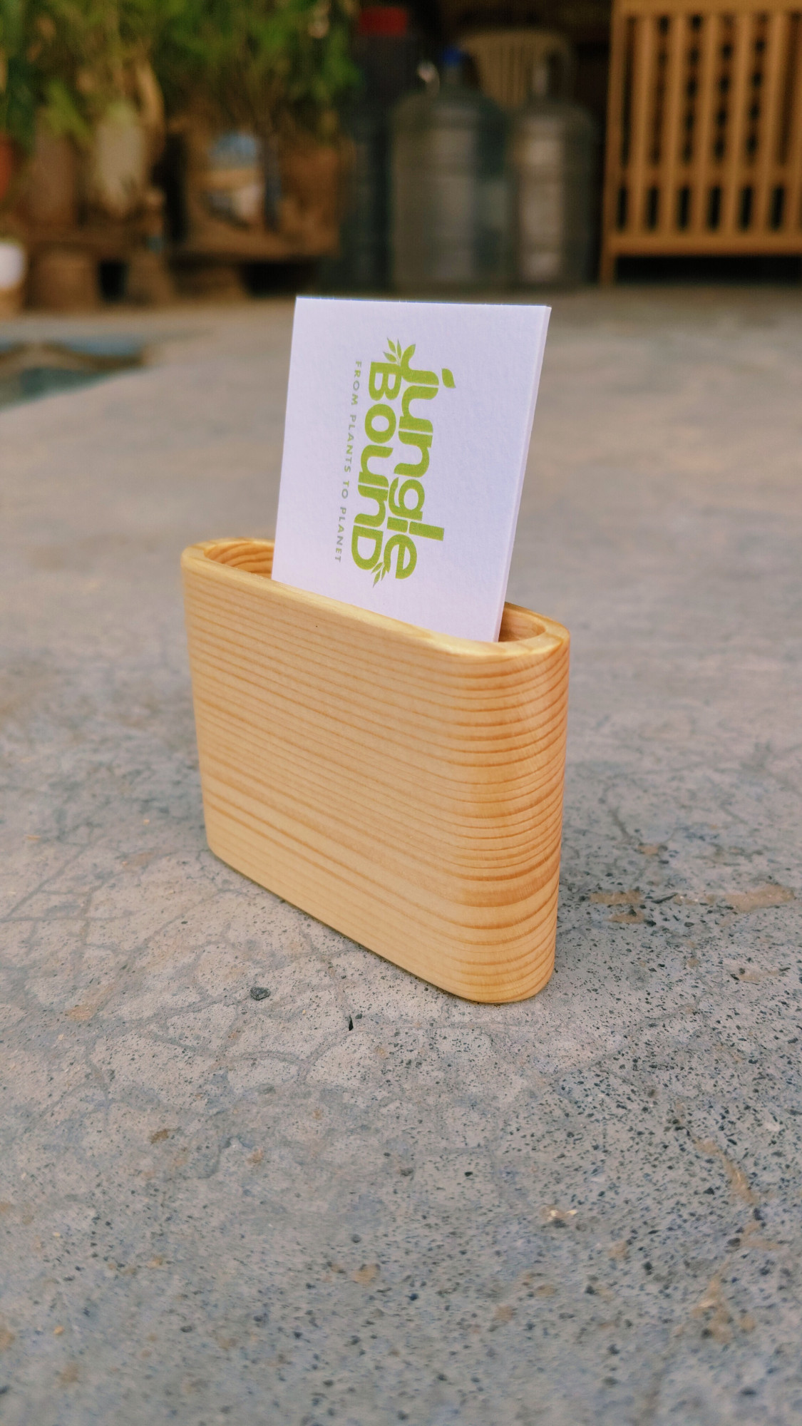 Wooden Card Holder