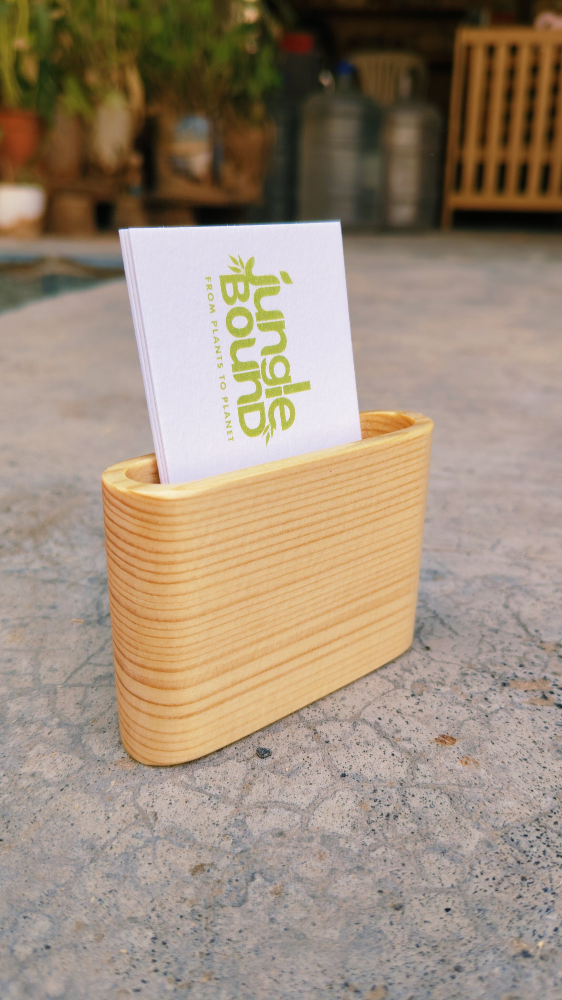 Wooden Card Holder
