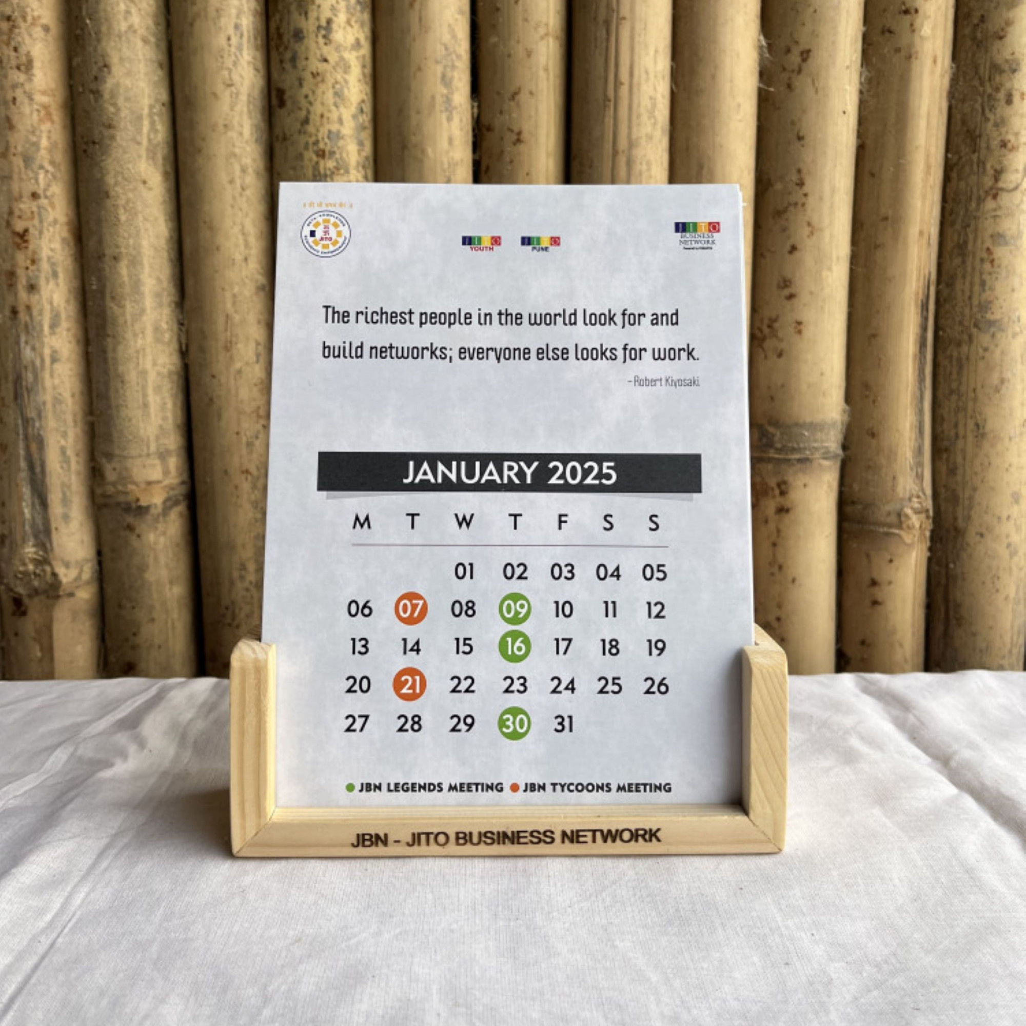 Wooden Calendar Stand