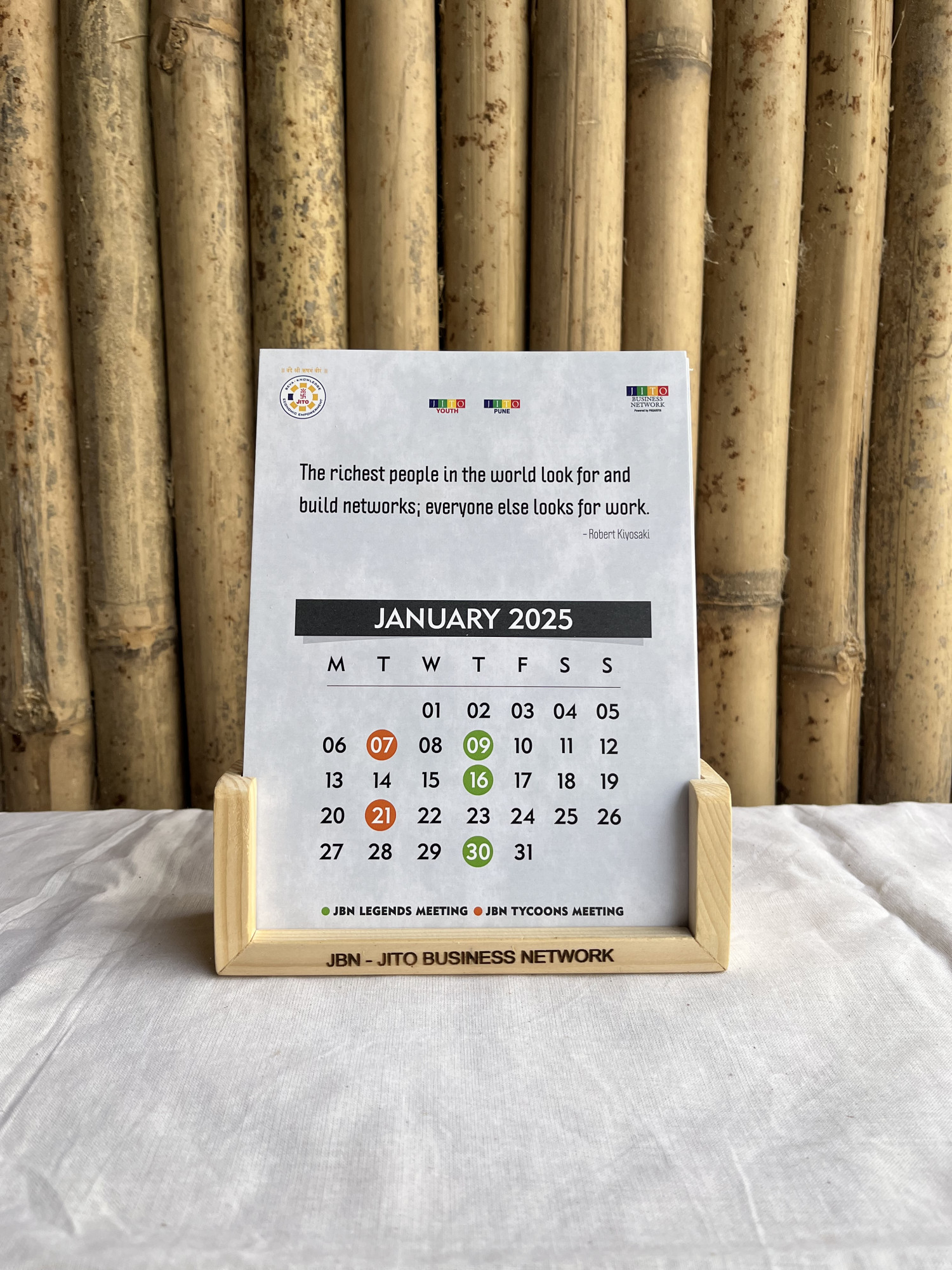 Wooden Calendar Stand