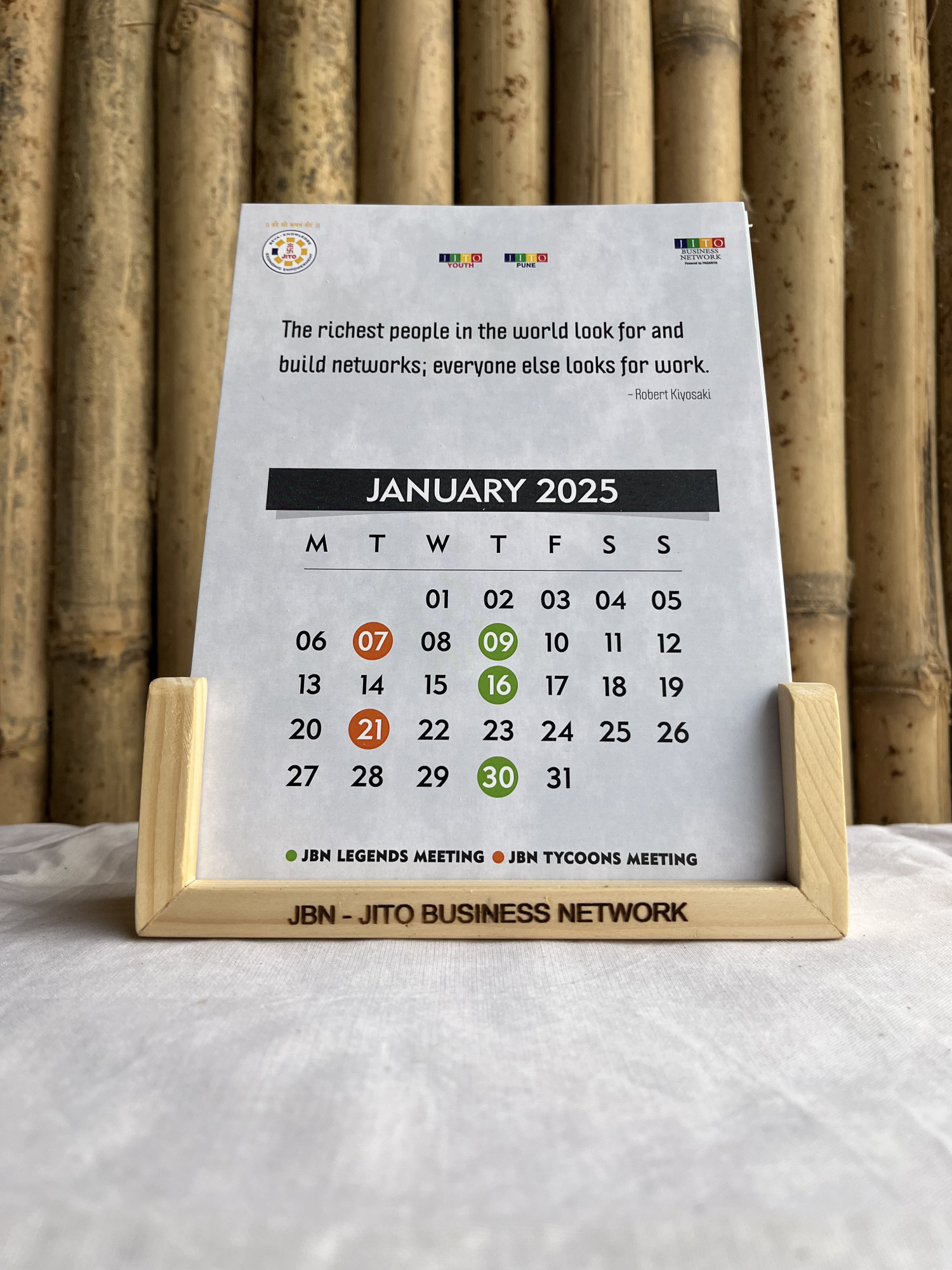 Wooden Calendar Stand