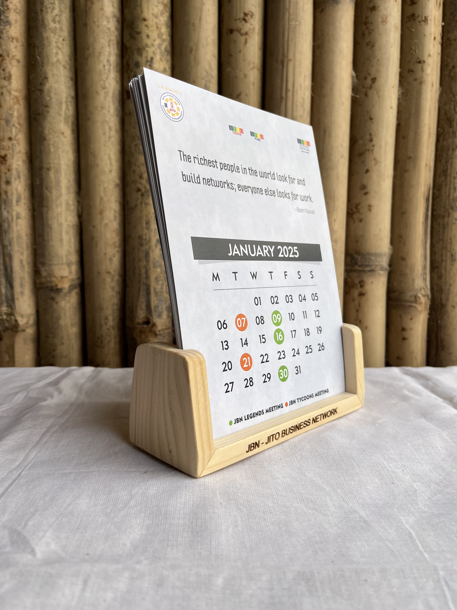 Wooden Calendar Stand