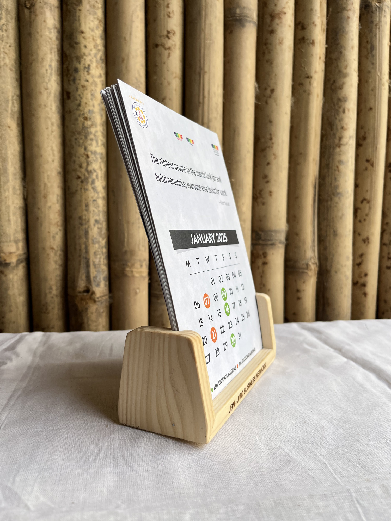 Wooden Calendar Stand