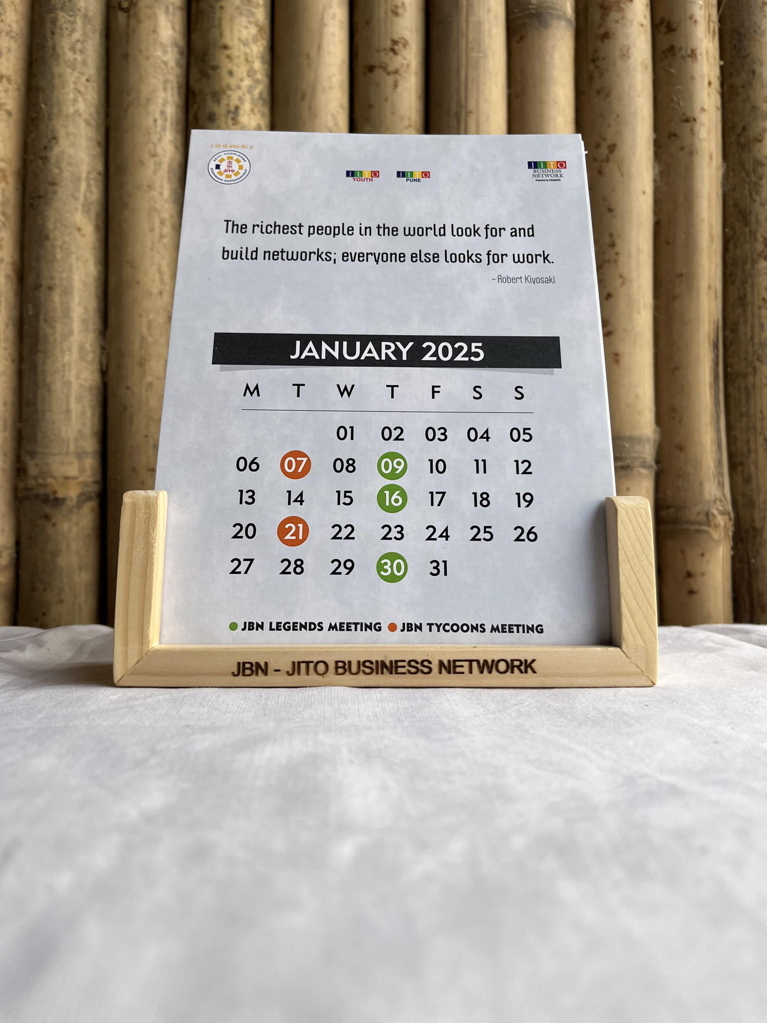 Wooden Calendar Stand