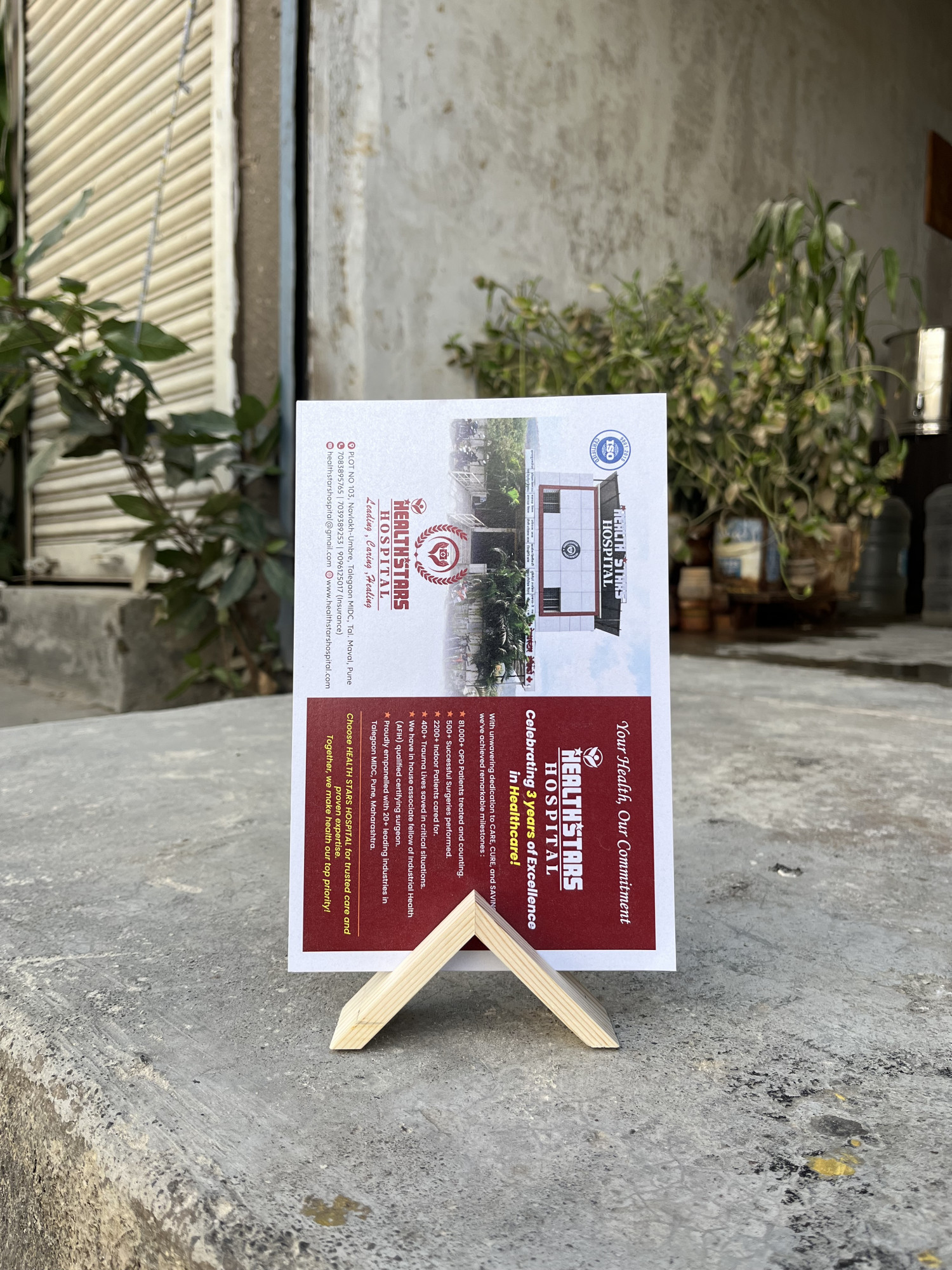 Wooden Calendar Stand