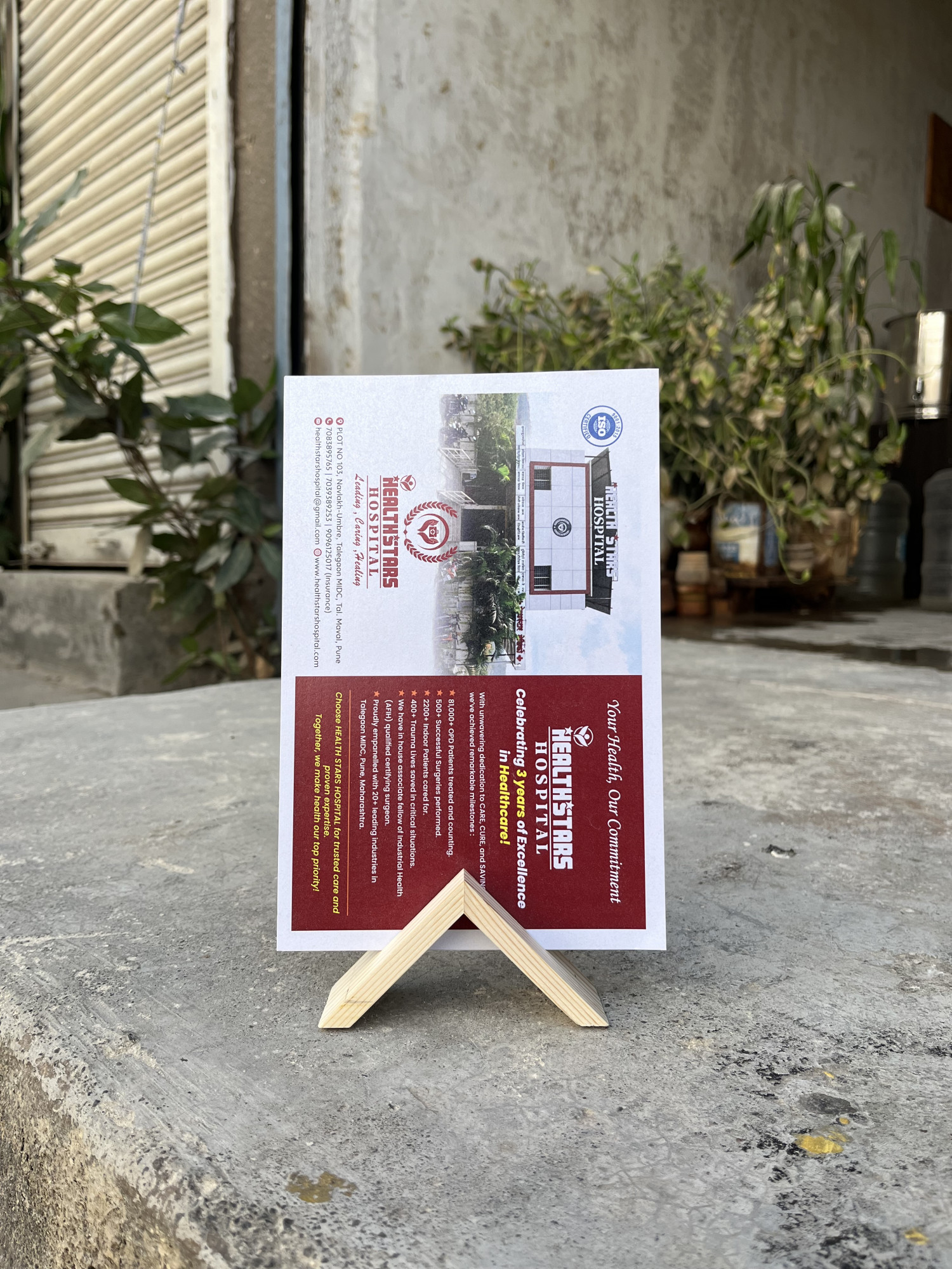 Wooden Calendar Stand