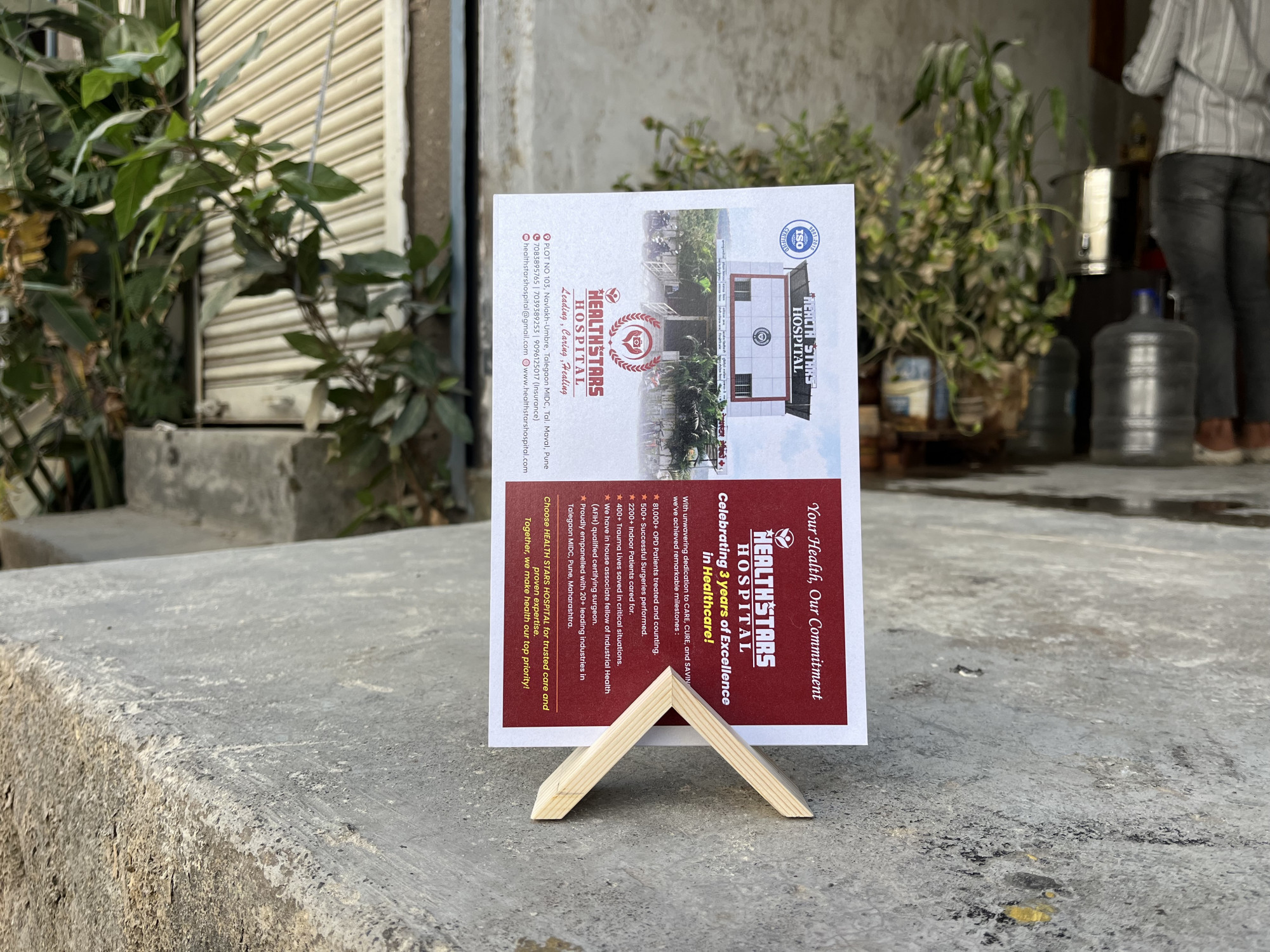 Wooden Calendar Stand