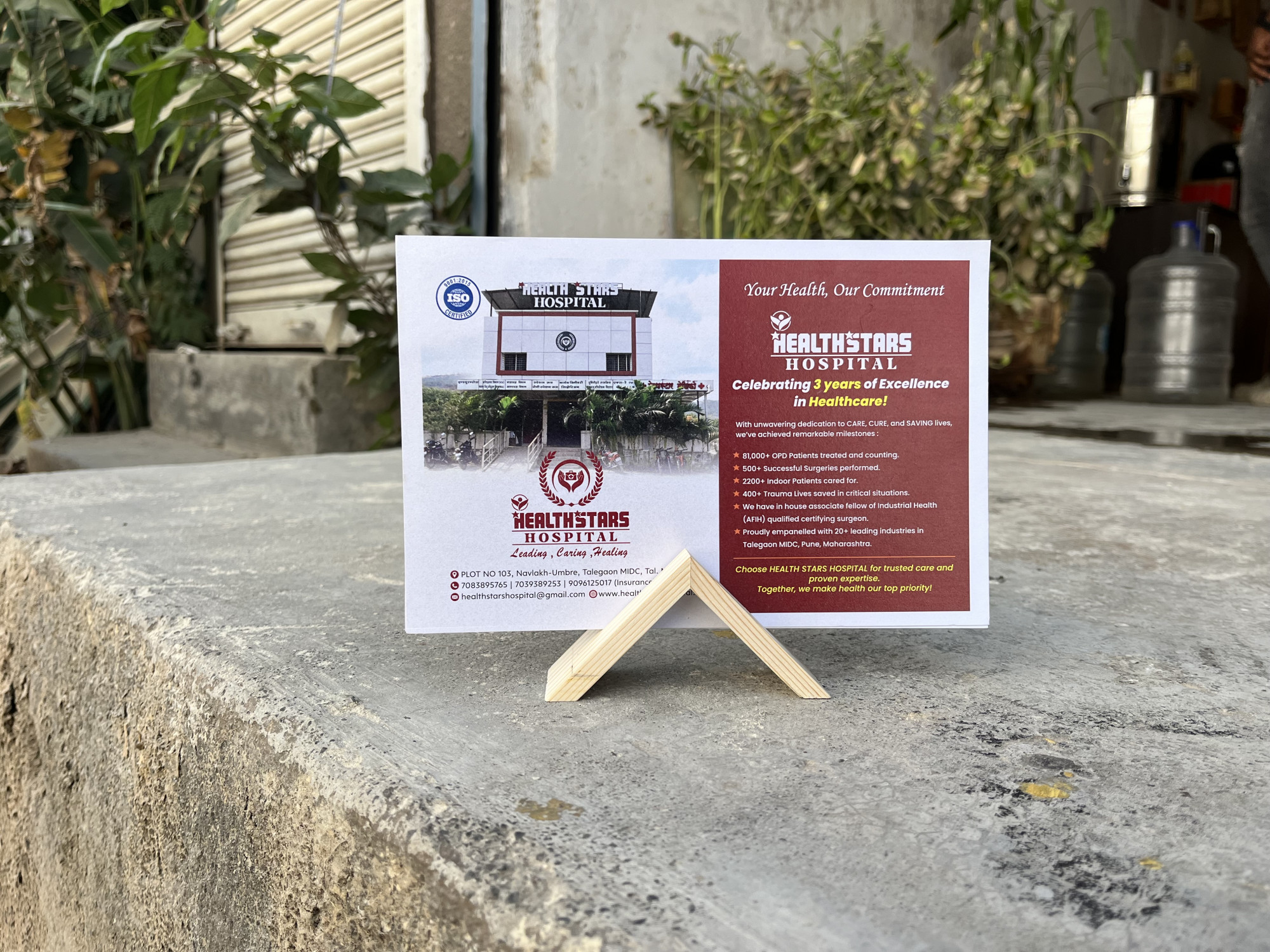 Wooden Calendar Stand