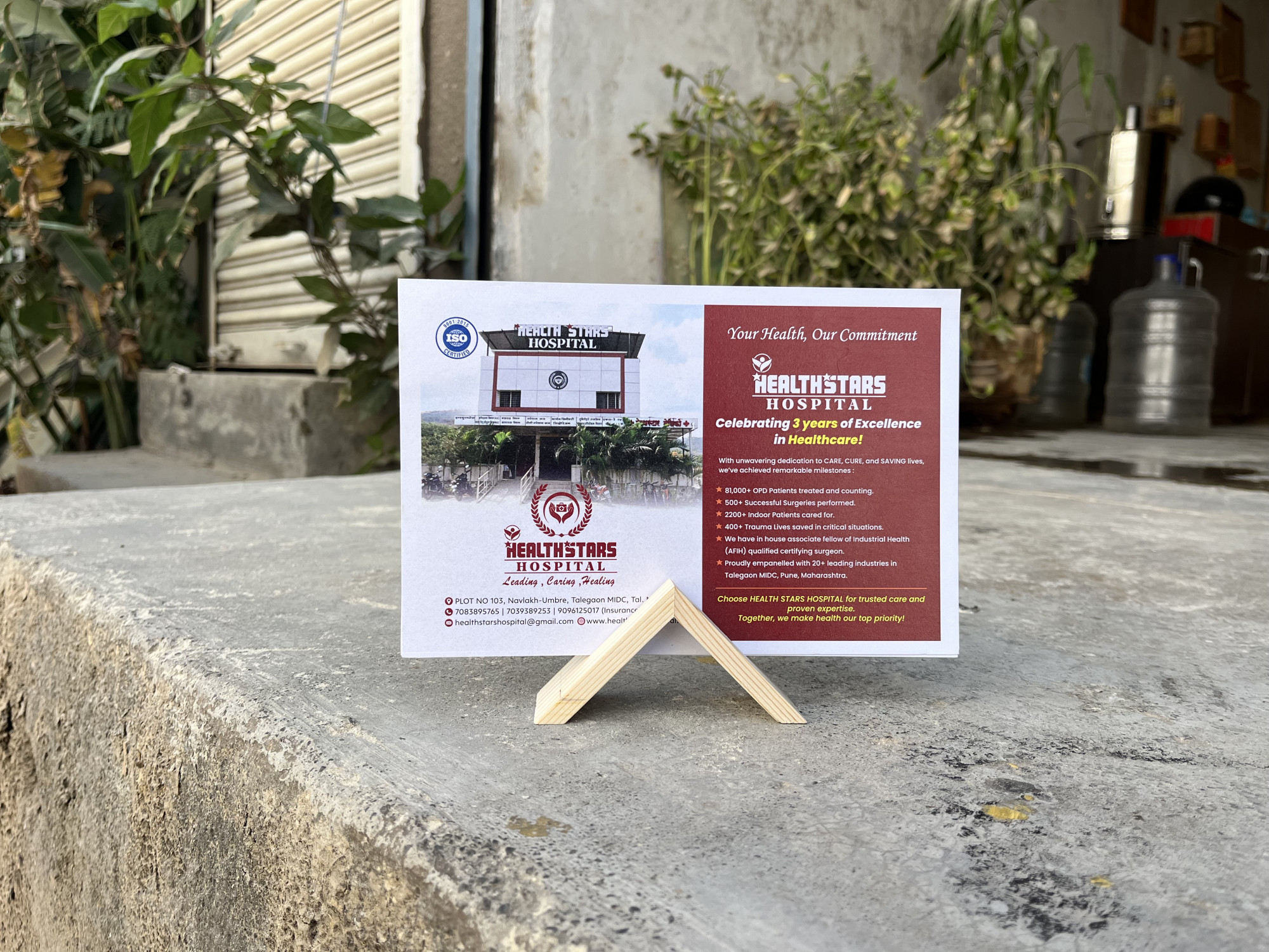 Wooden Calendar Stand