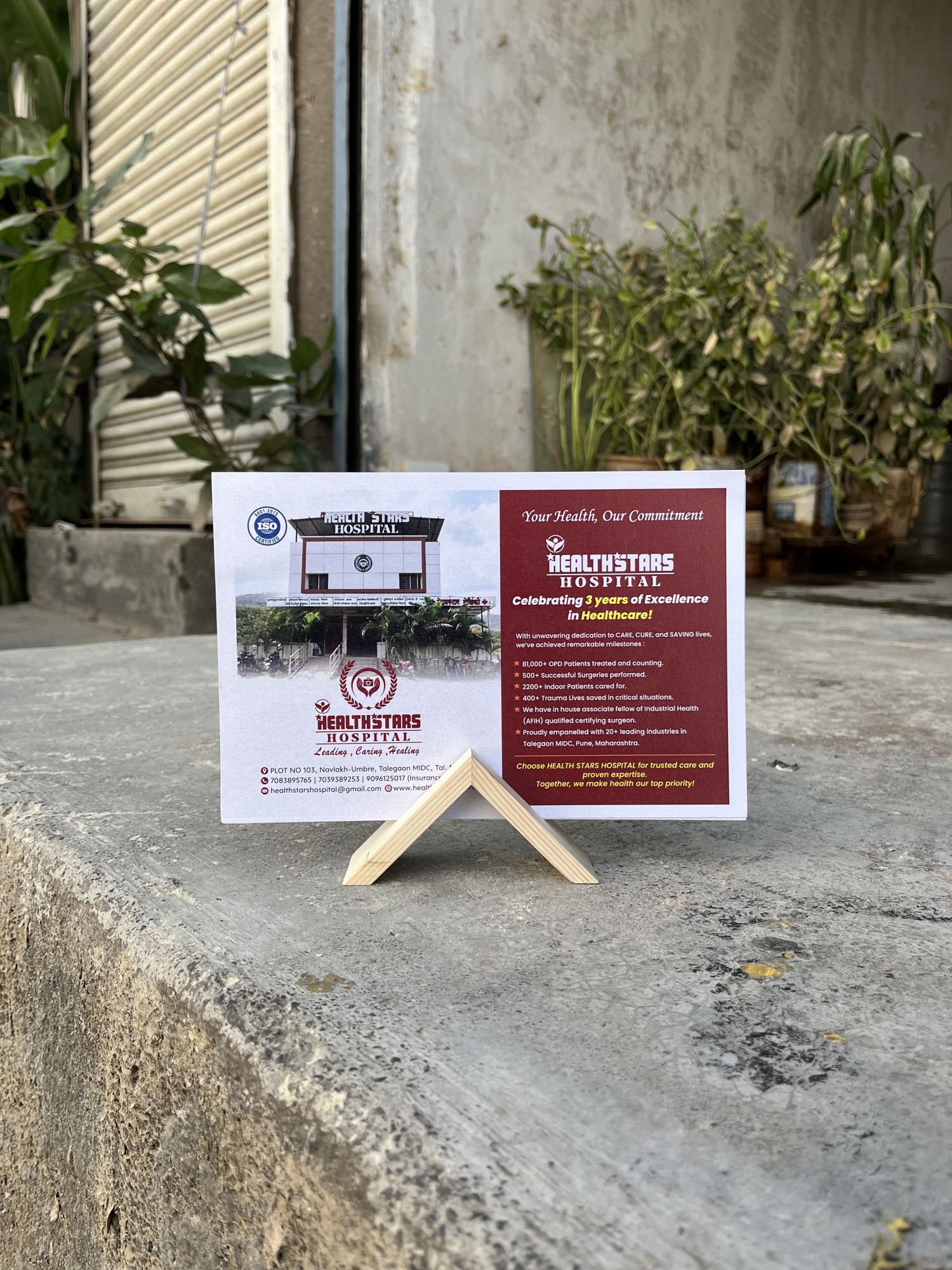 Wooden Calendar Stand