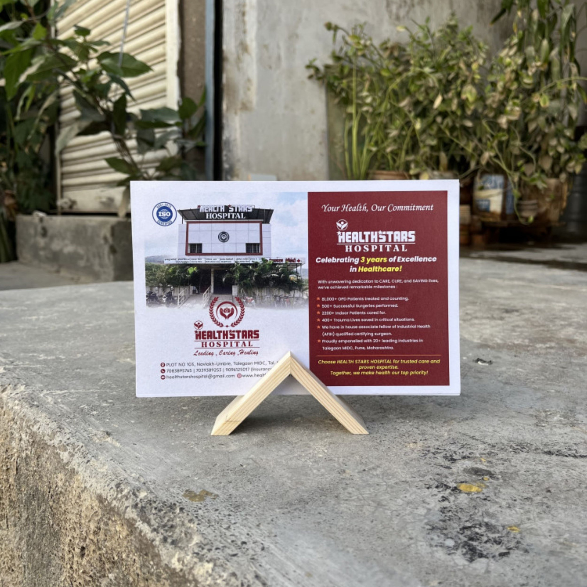 Wooden Calendar Stand