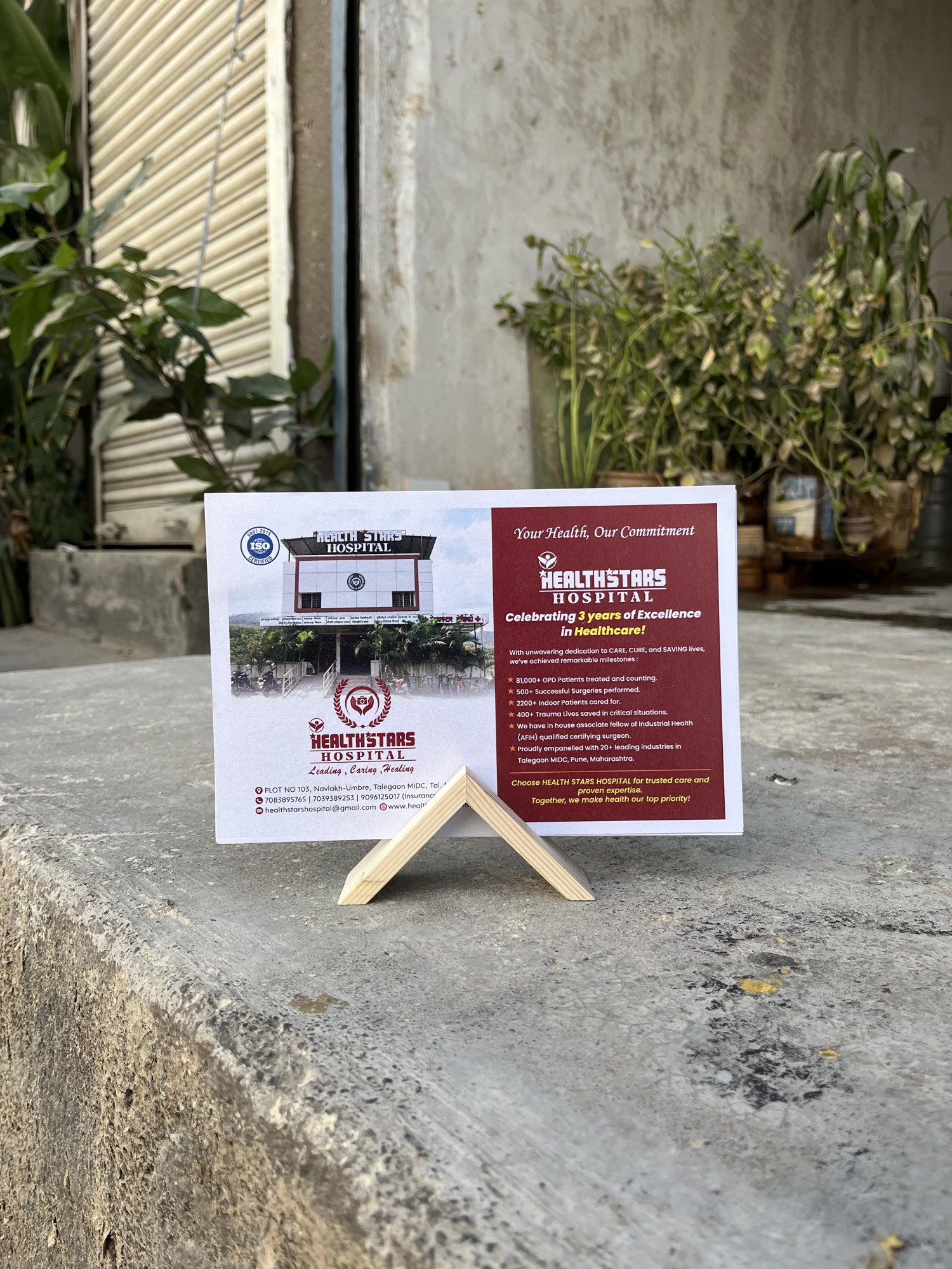 Wooden Calendar Stand