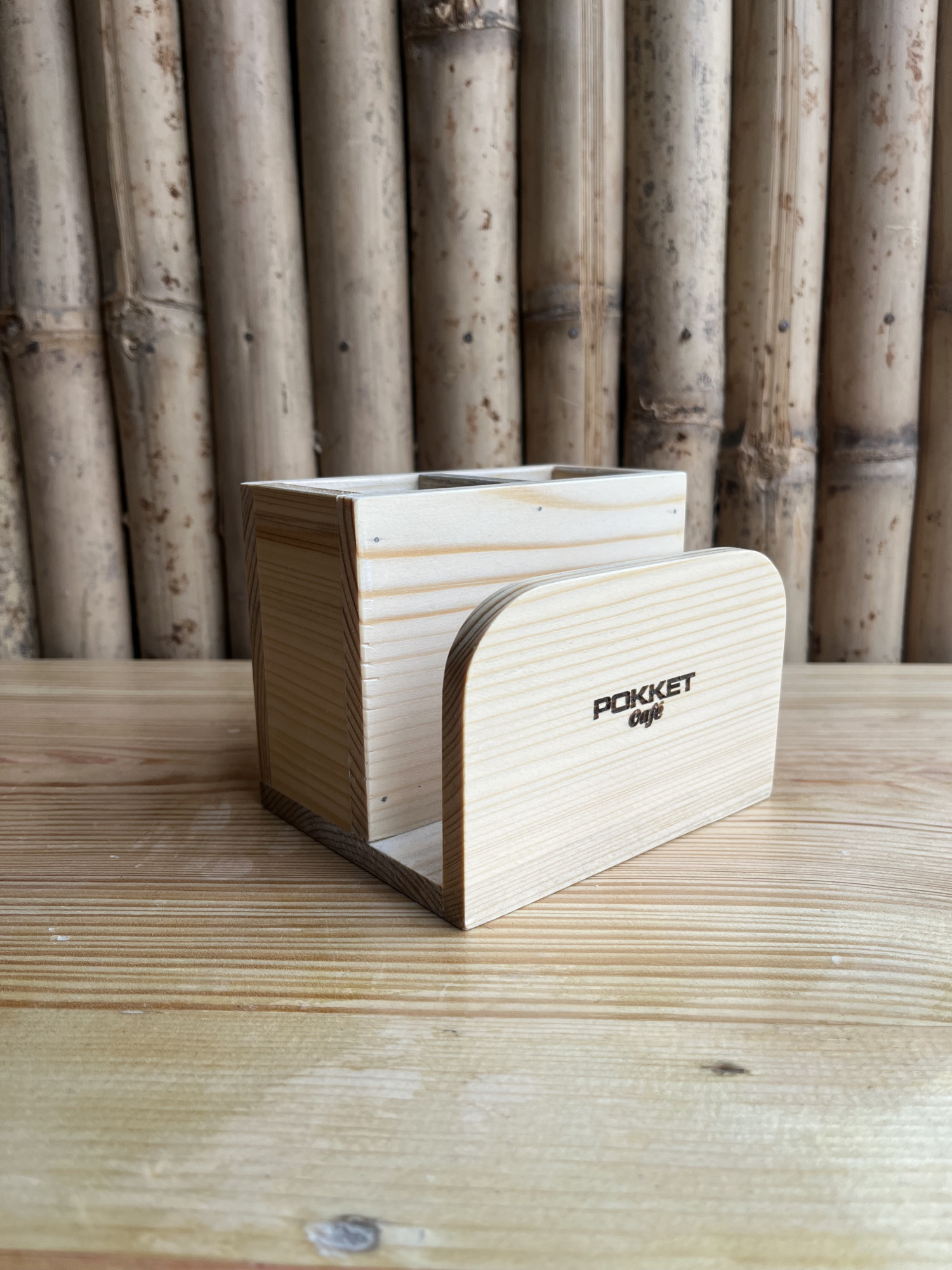 Wood Cutlery Stand