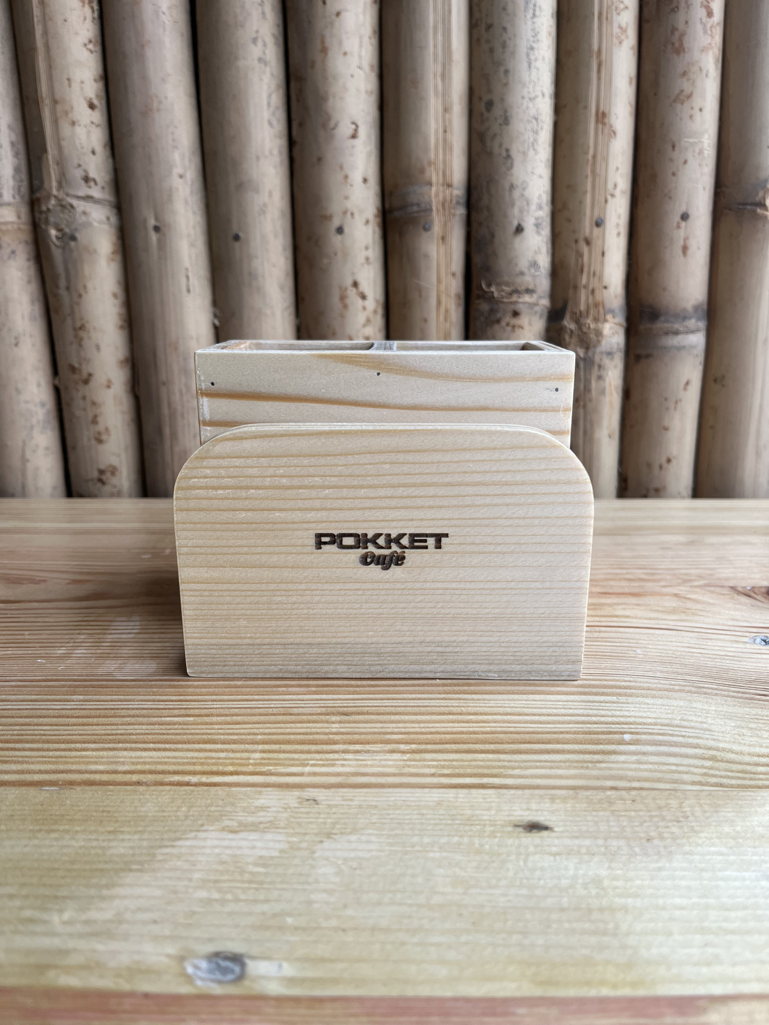 Wood Cutlery Stand