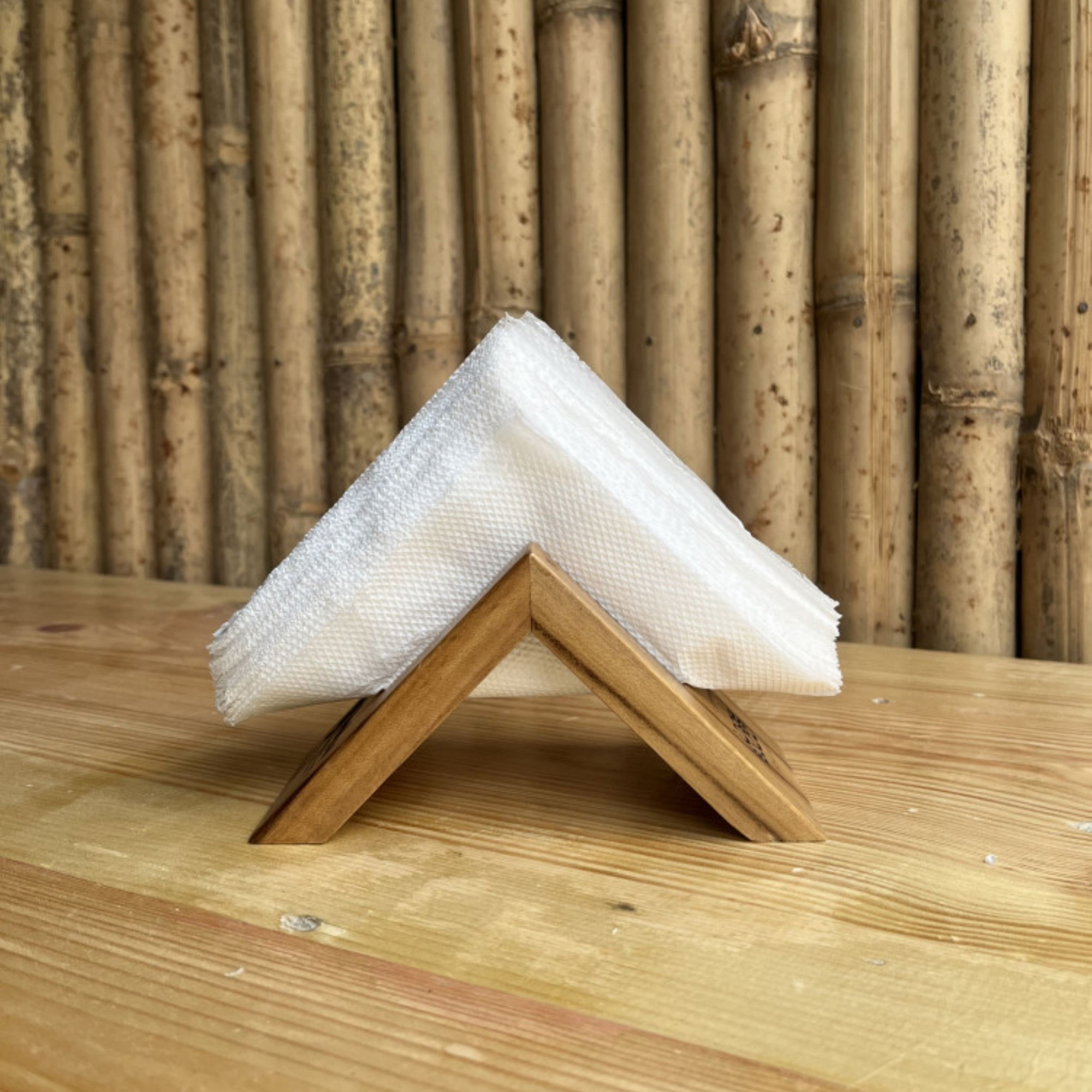 Wooden Tissue Stand
