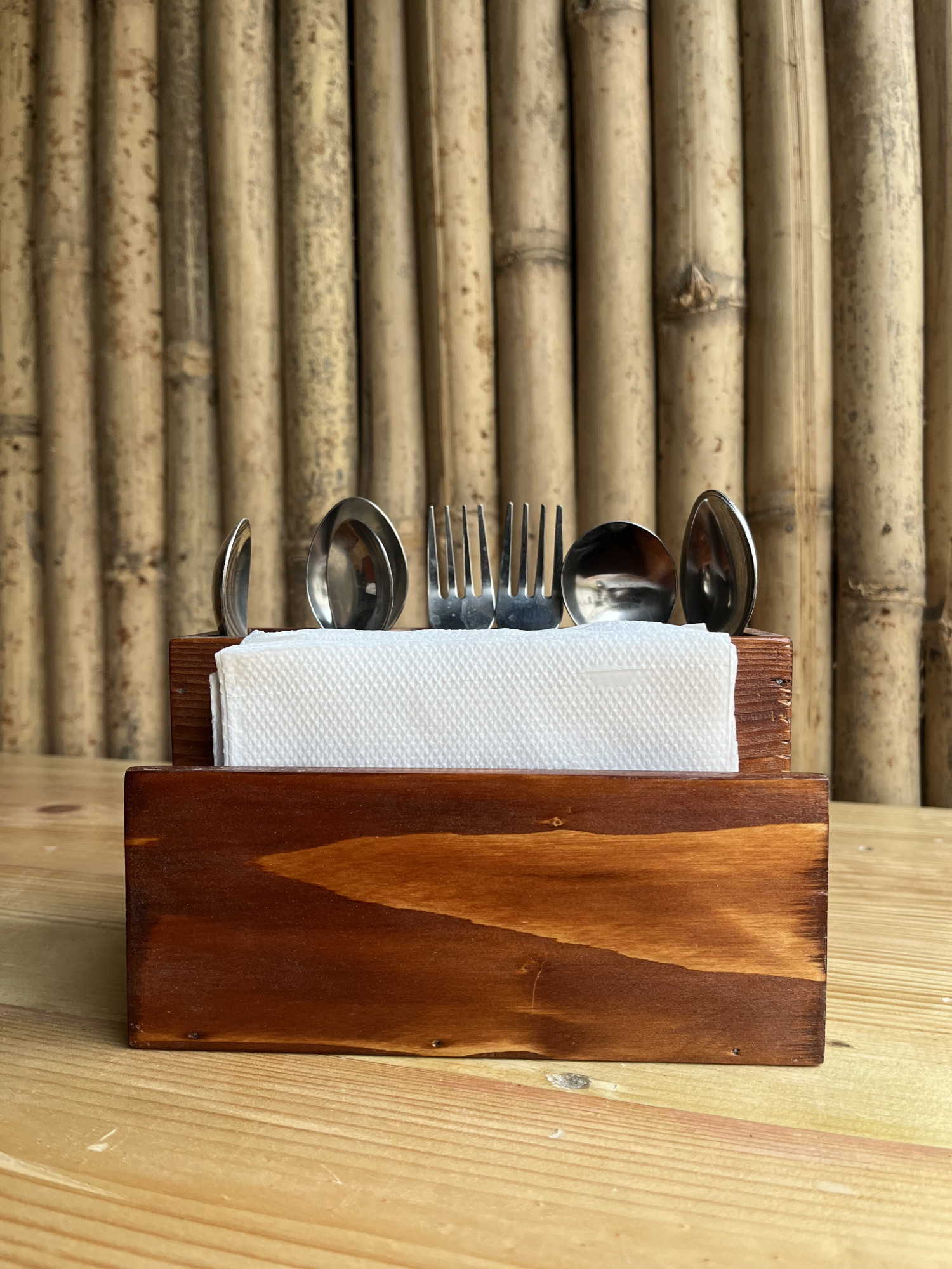 Wooden Cutlery Stand