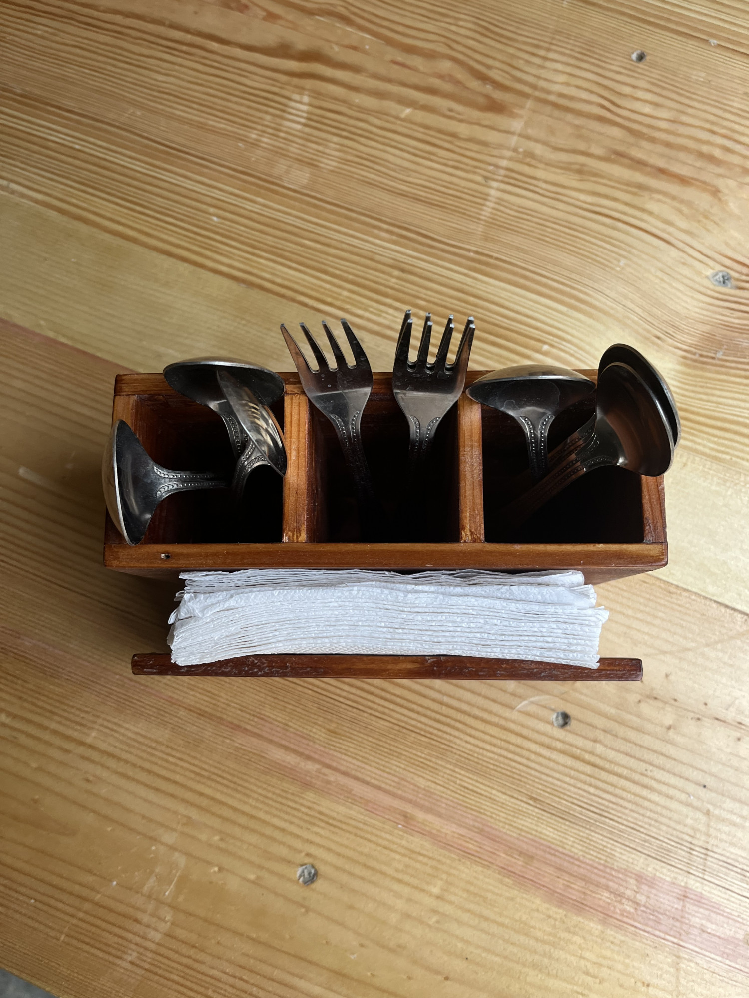 Wooden Cutlery Stand