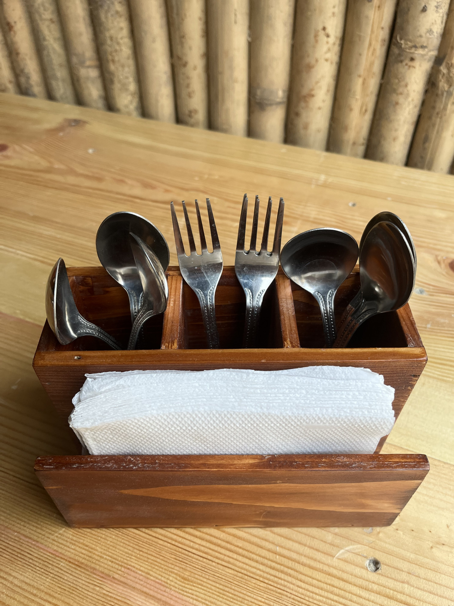 Wooden Cutlery Stand