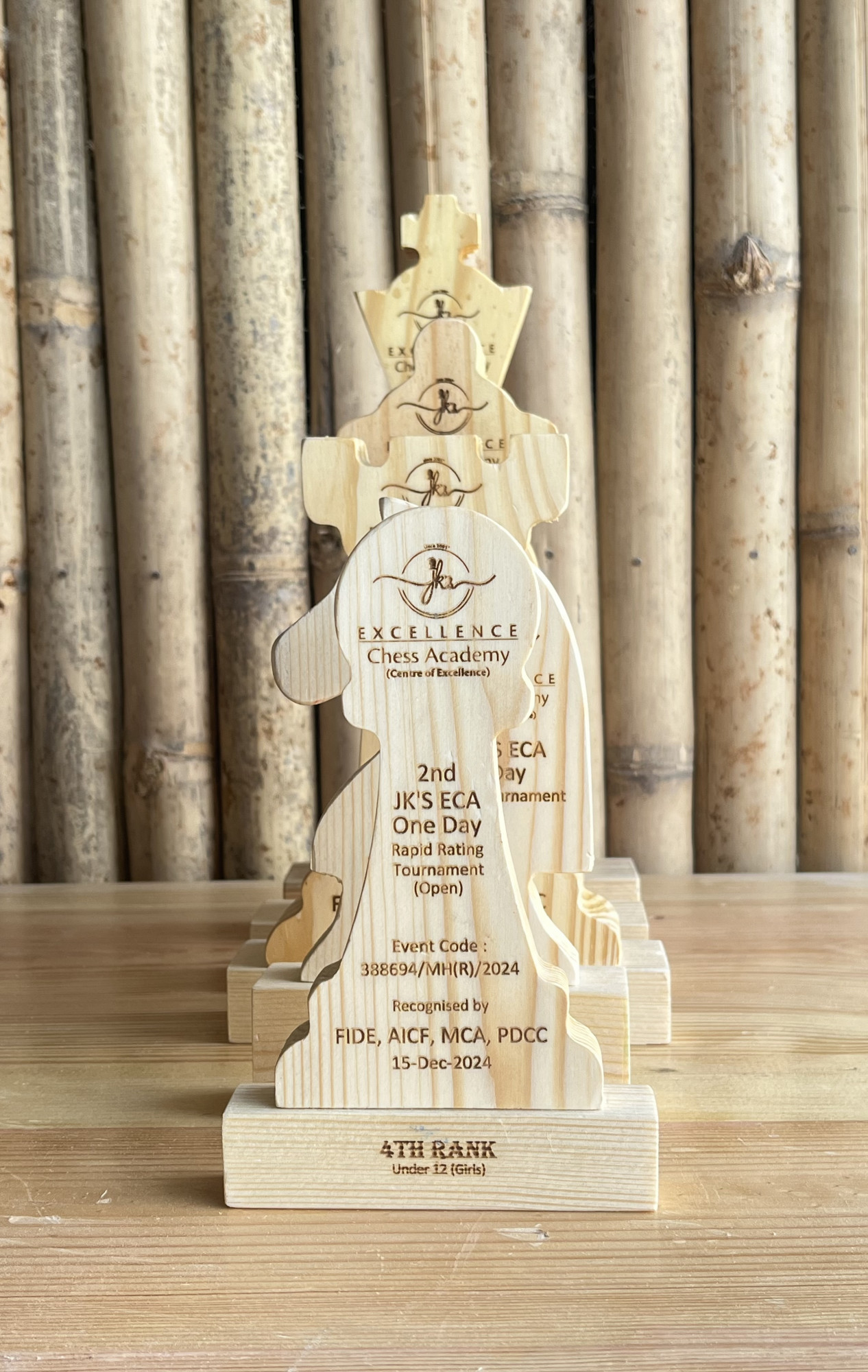 Wooden Rook Trophy