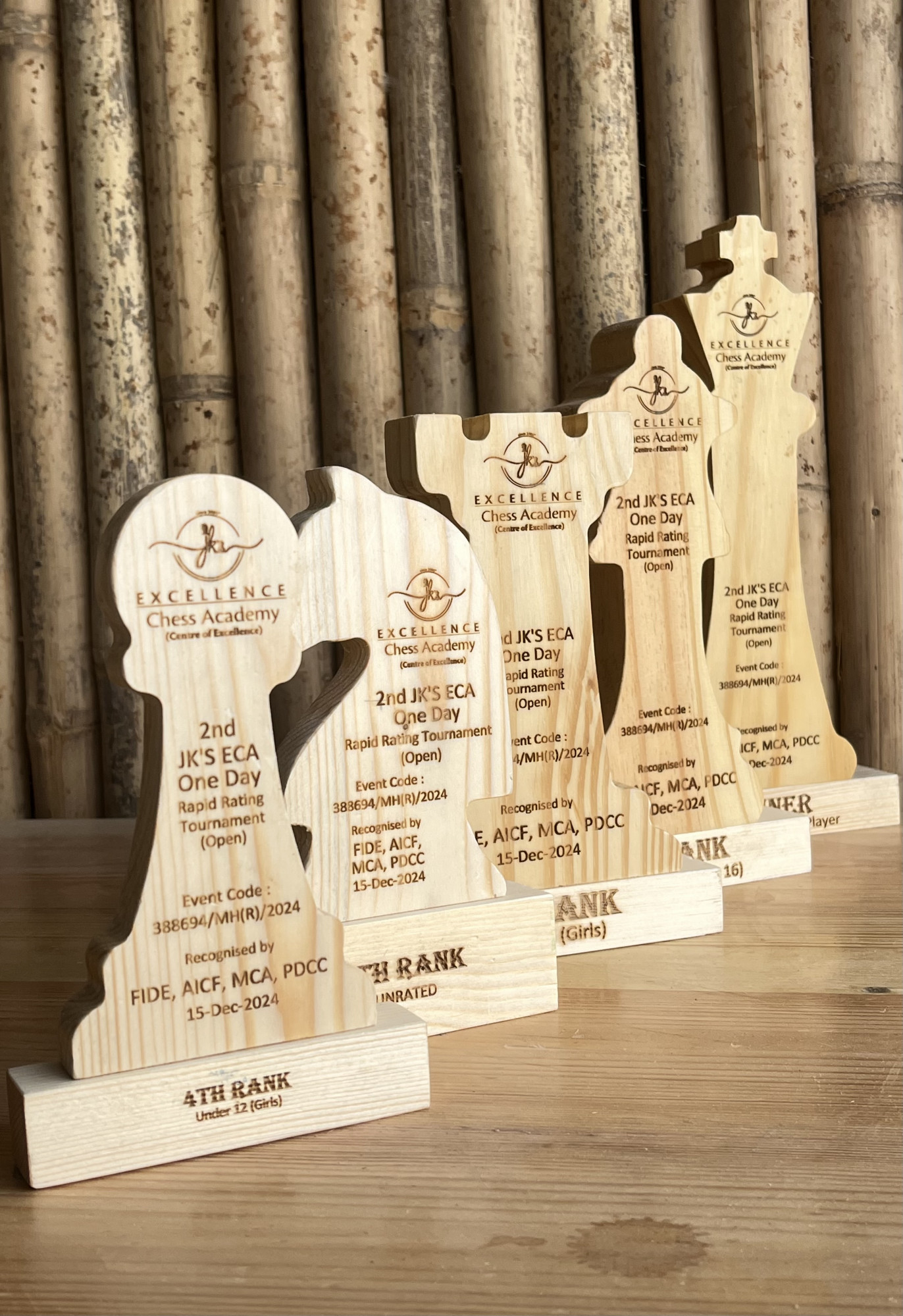 Wooden Rook Trophy