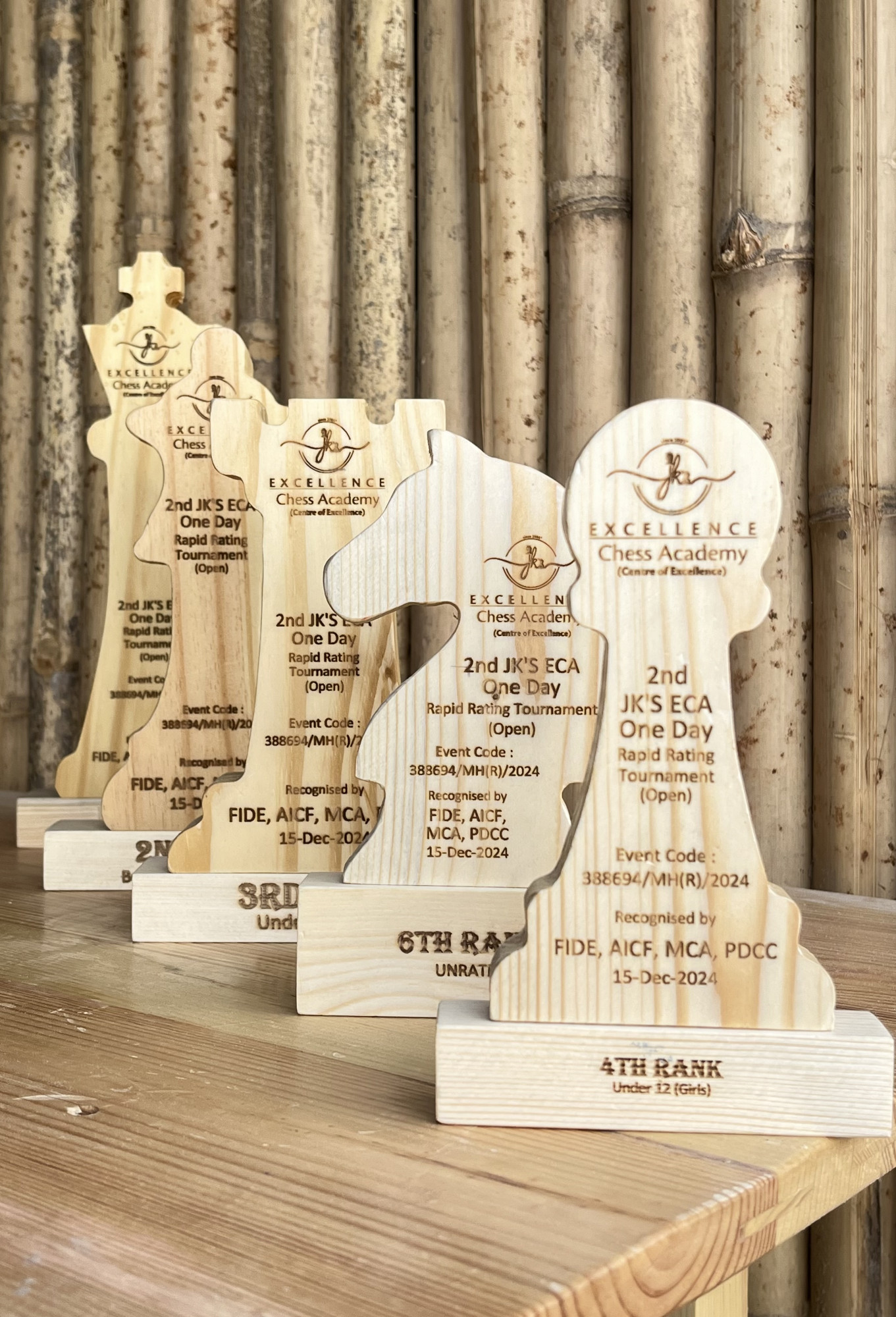 Wooden Rook Trophy