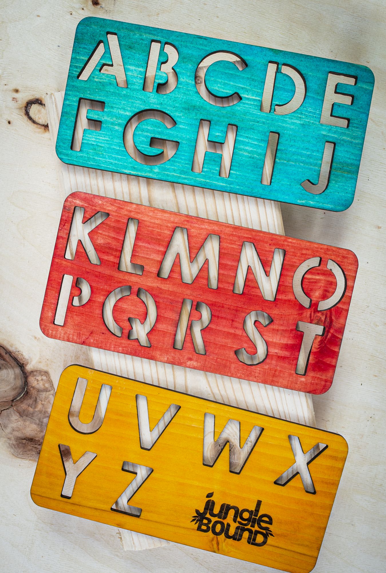 Alphabet Stencil and Trainer - Set of 3 Stencils