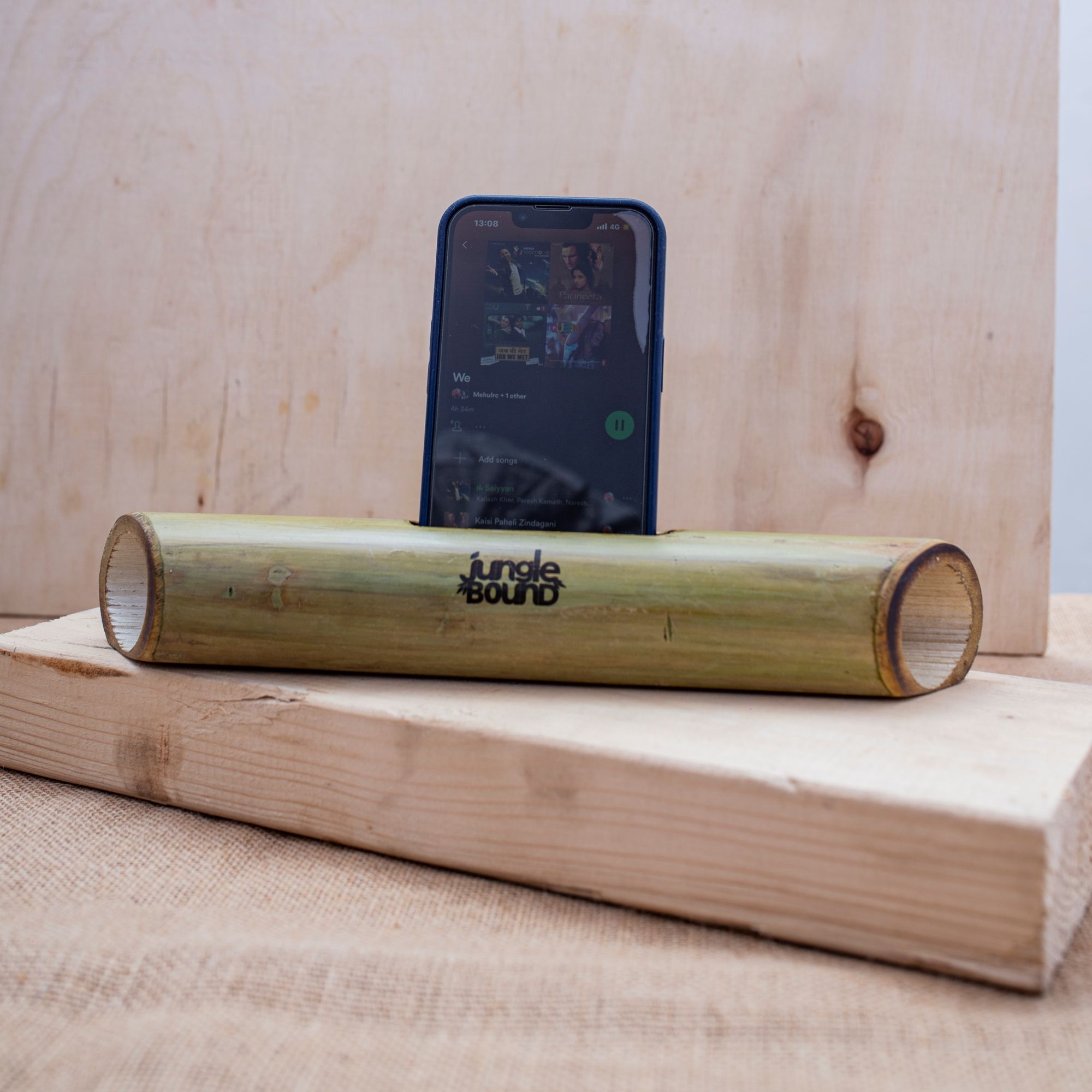 Handcrafted Bamboo Music Amplifier Speaker
